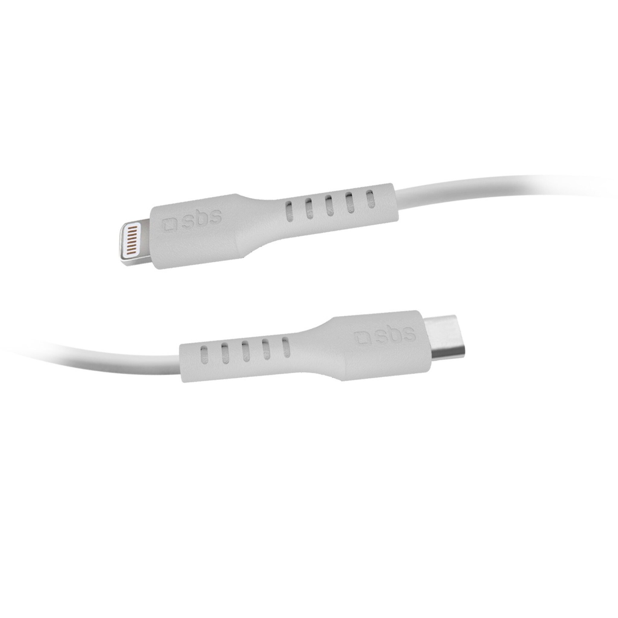 SBS USB C till Lightning kabel. 1m. Vit