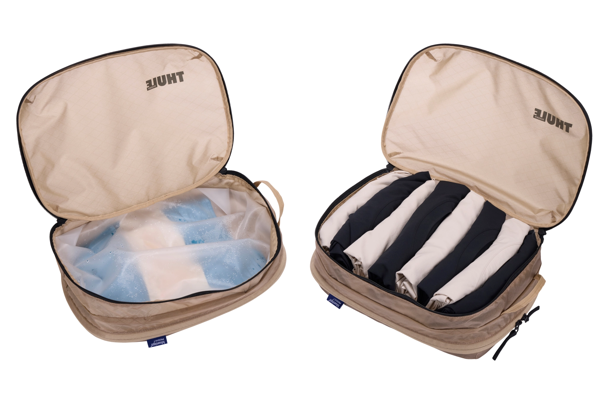 Thule packningskub för ren/smutsig packning. Mild beige