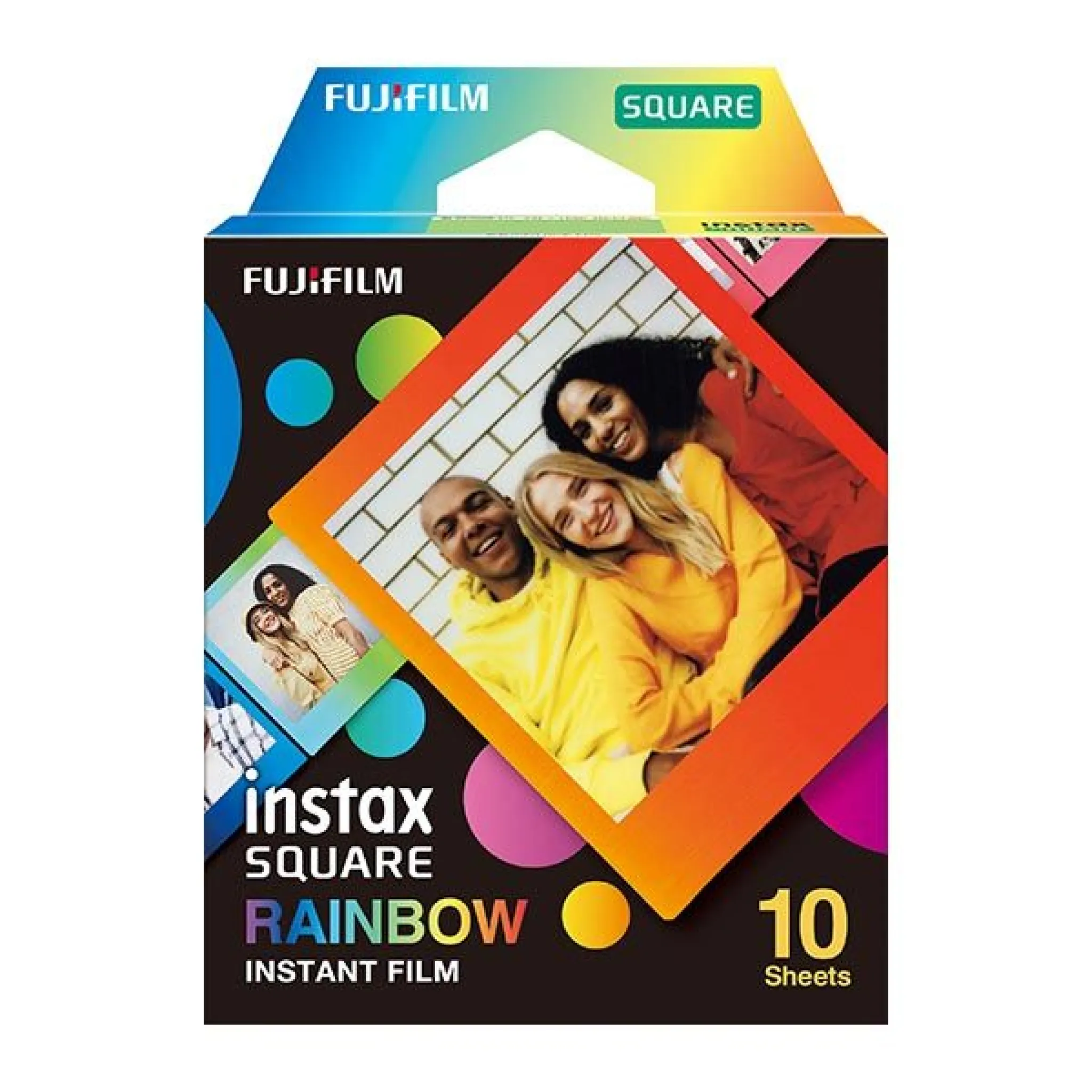INSTAX Square Film. 10 bilder. Regnbåge