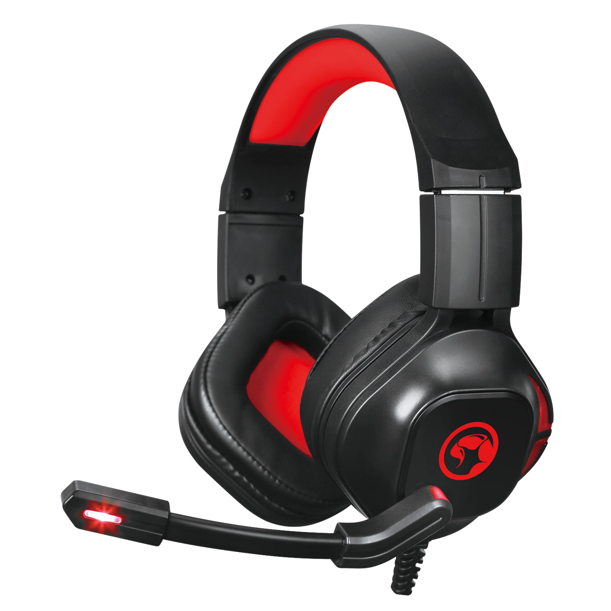 Marvo Gaming Headset w/mic. Black/red