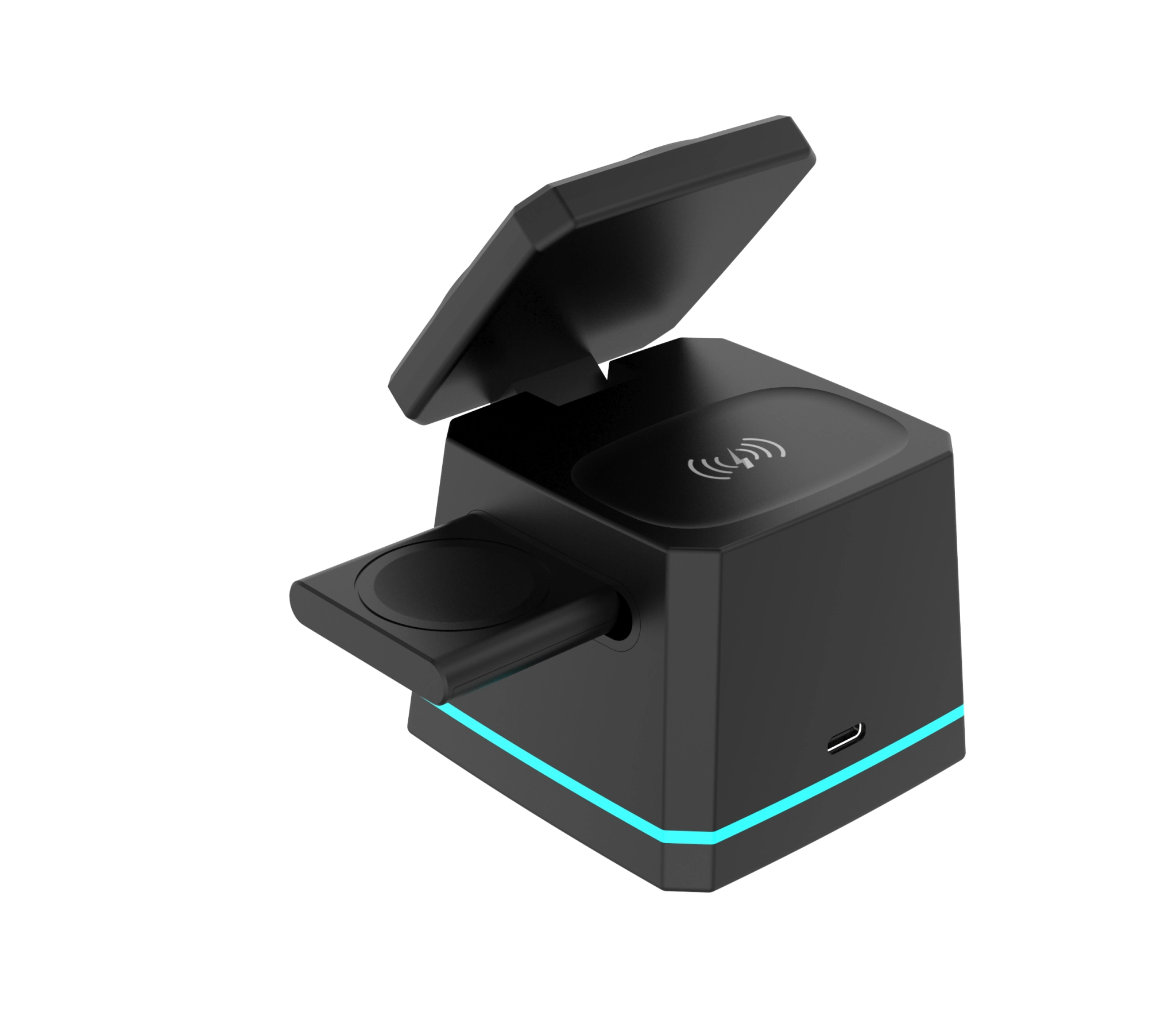 Energizer All-in-One trådlös laddningsdocka. Svart