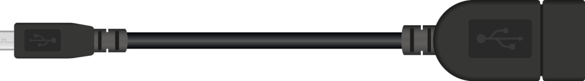 Sinox Micro USB OTG-adapter. 0,2m. Svart