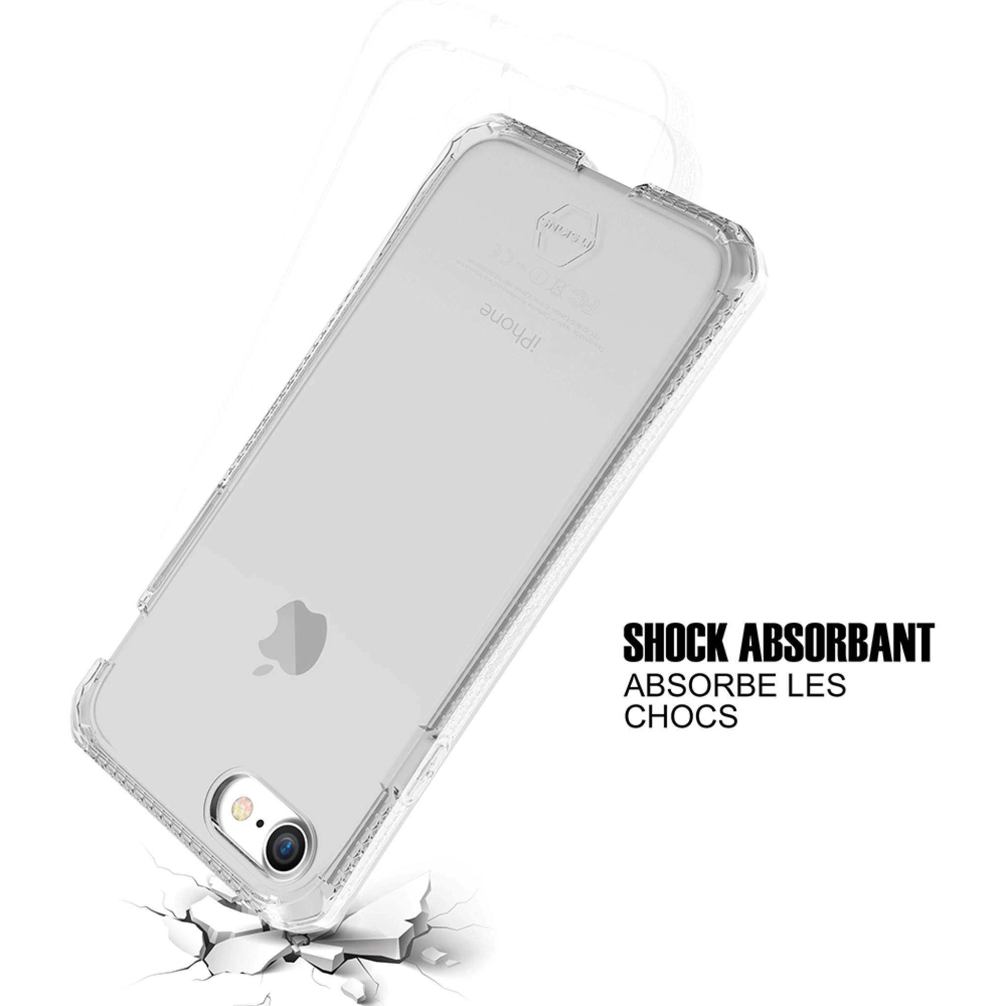 ITSKINS SPECTRUM CLEAR skal för iPhone 8 / 7 / 6s / 6®. Transparent