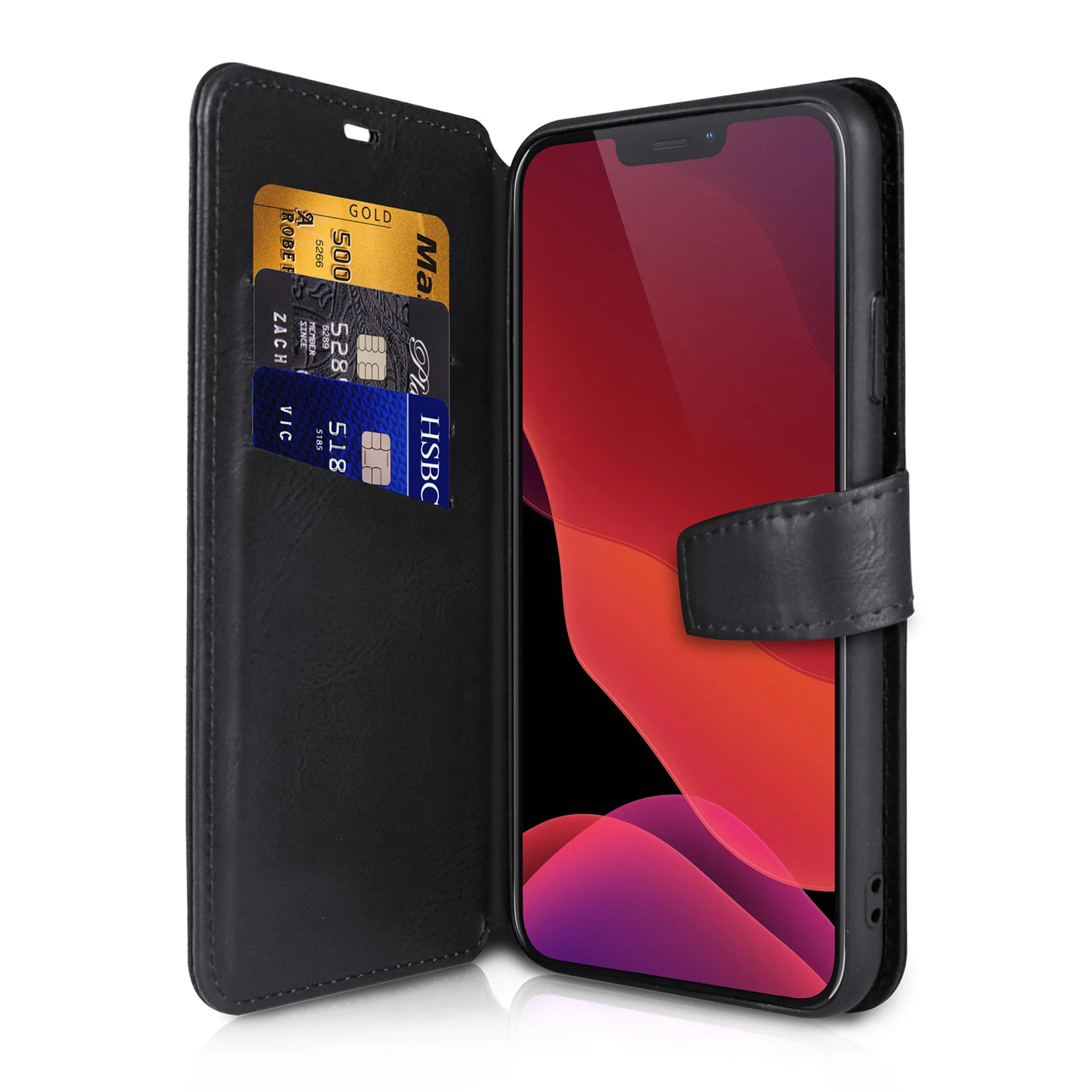 ITSKINS BOOK skal för iPhone XR®. Svart