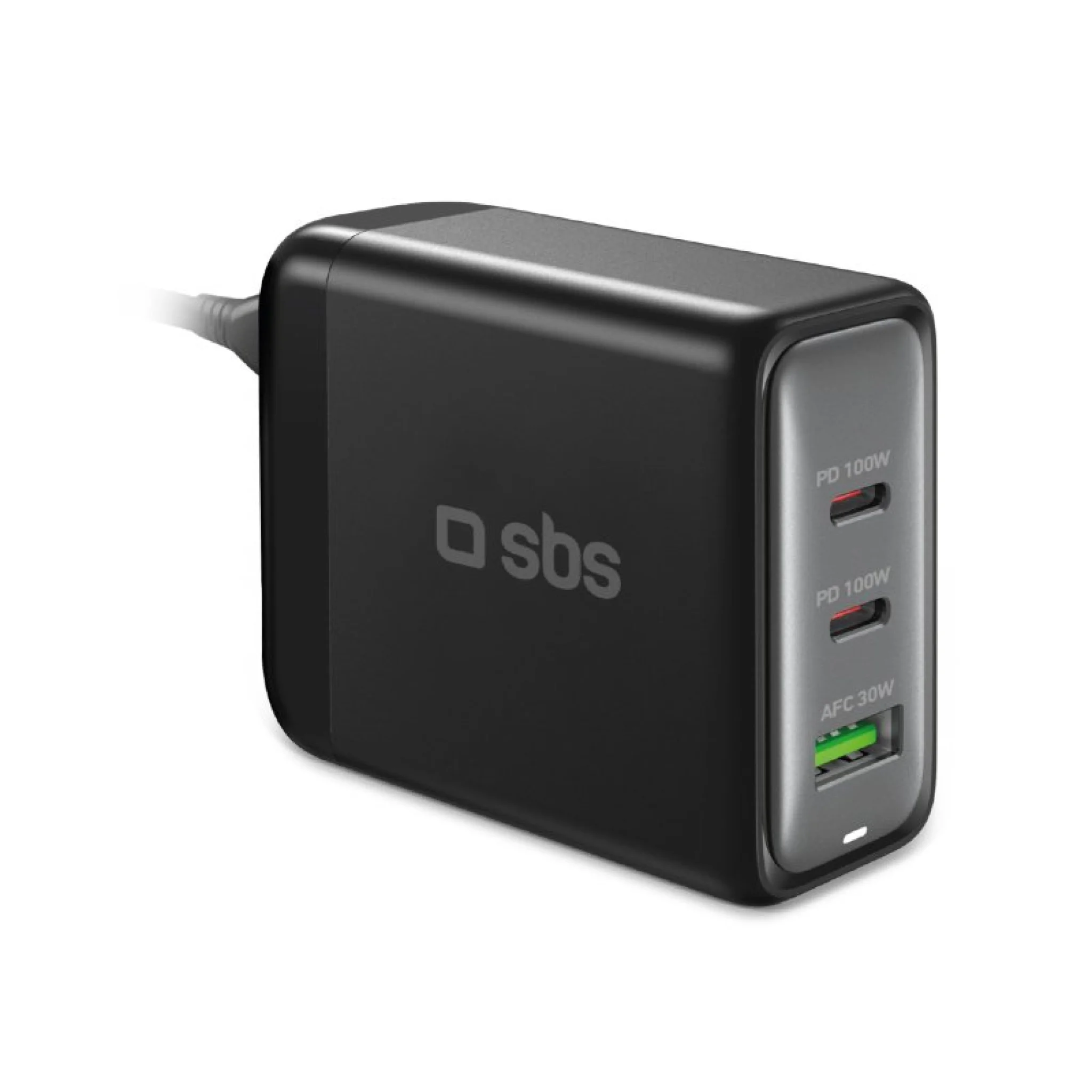SBS 100 Watt GaN-laddningsstation. Svart