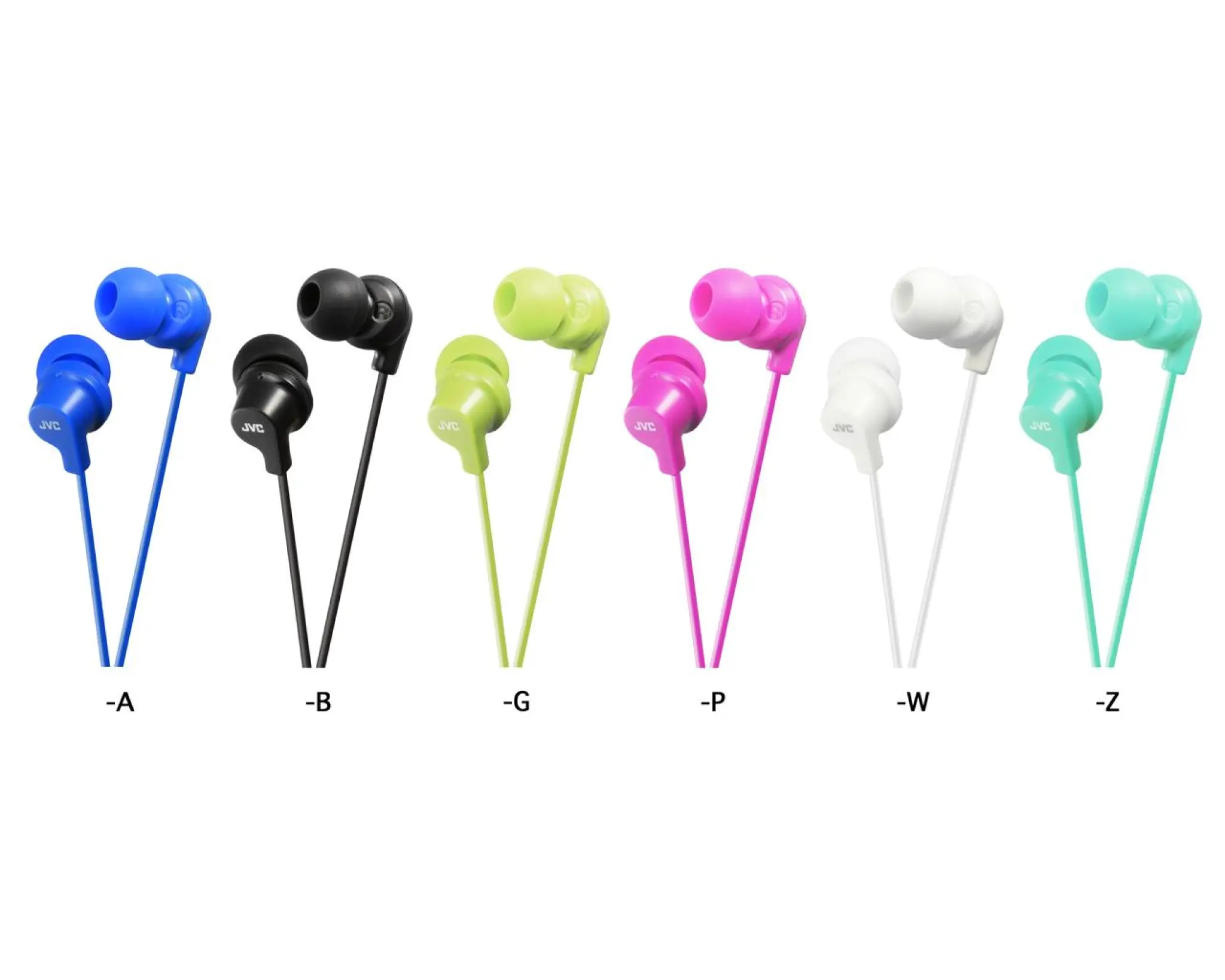 JVC in-ear Gumy hörlurar. Vit