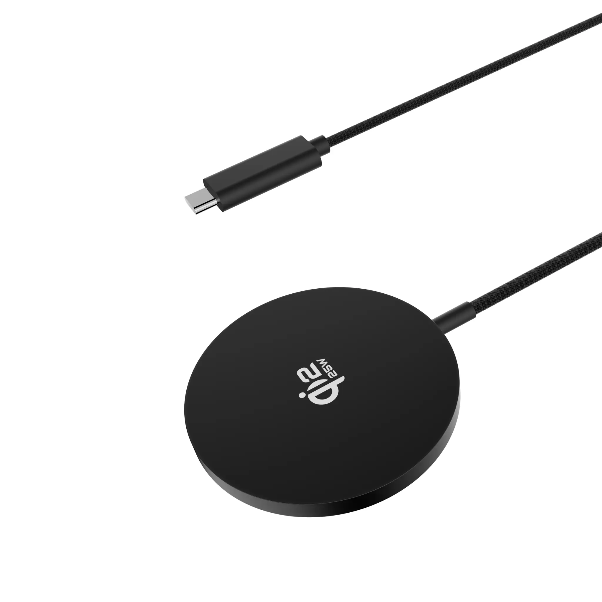 Sinox PRO magnetisk trådlös Qi 2.2-laddare, 25 W. 1,2 m. Svart