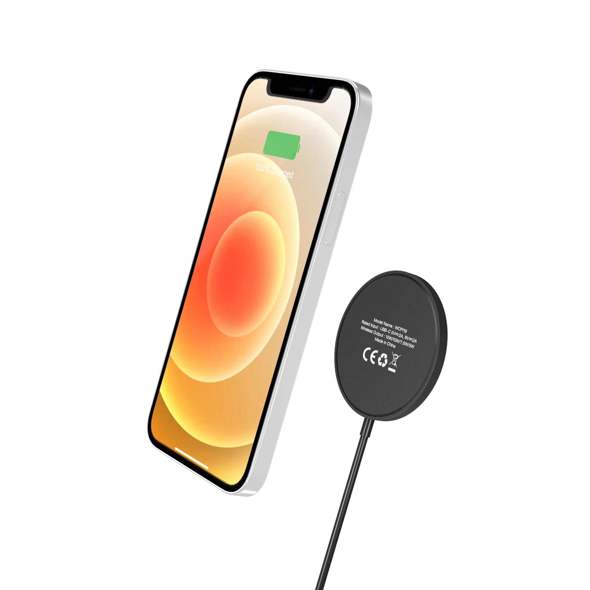 Energizer 15W magnetisk trådlös laddare. Svart