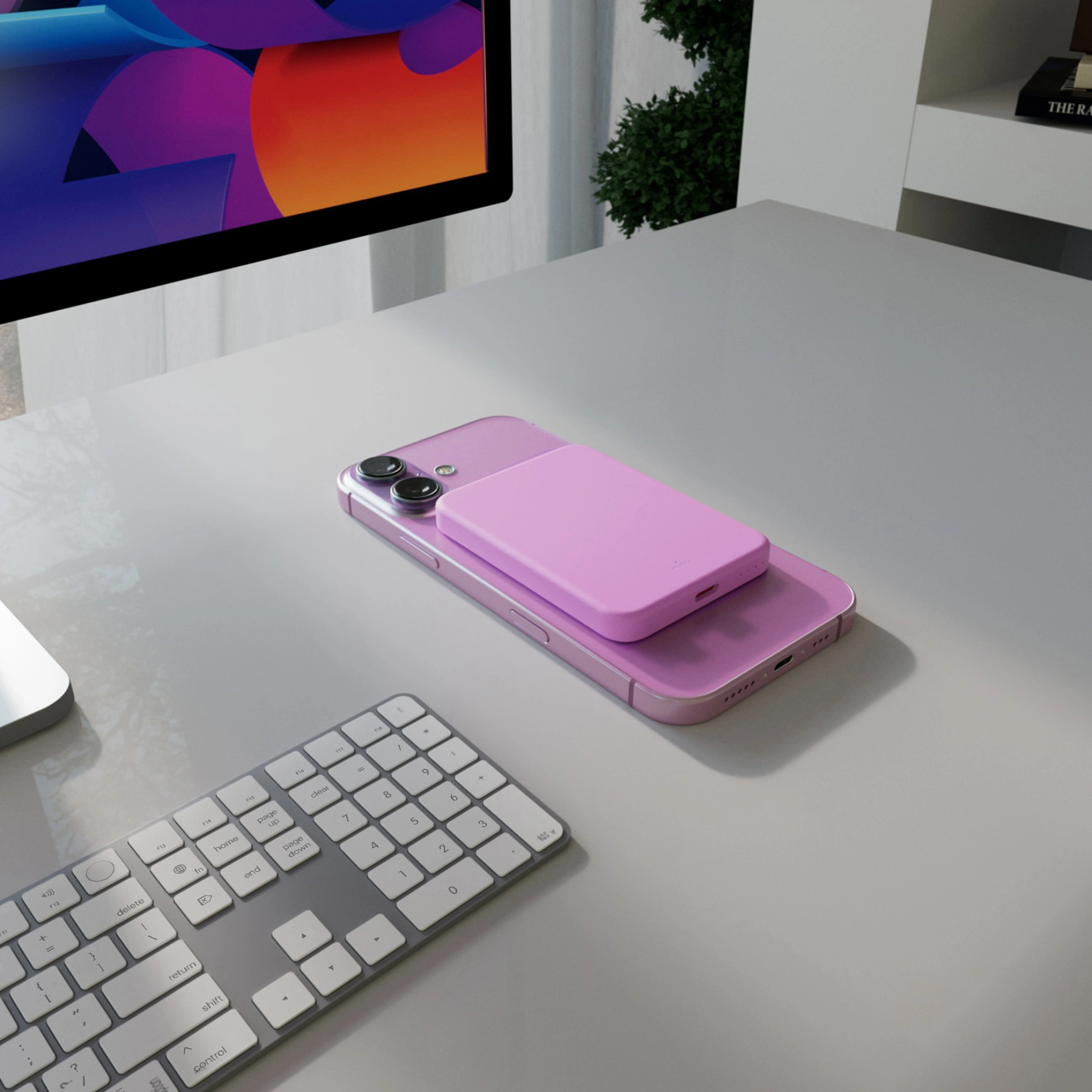 PURO Power Bank Wireless "Mini Power Mag" 4200 mAh för iPhone