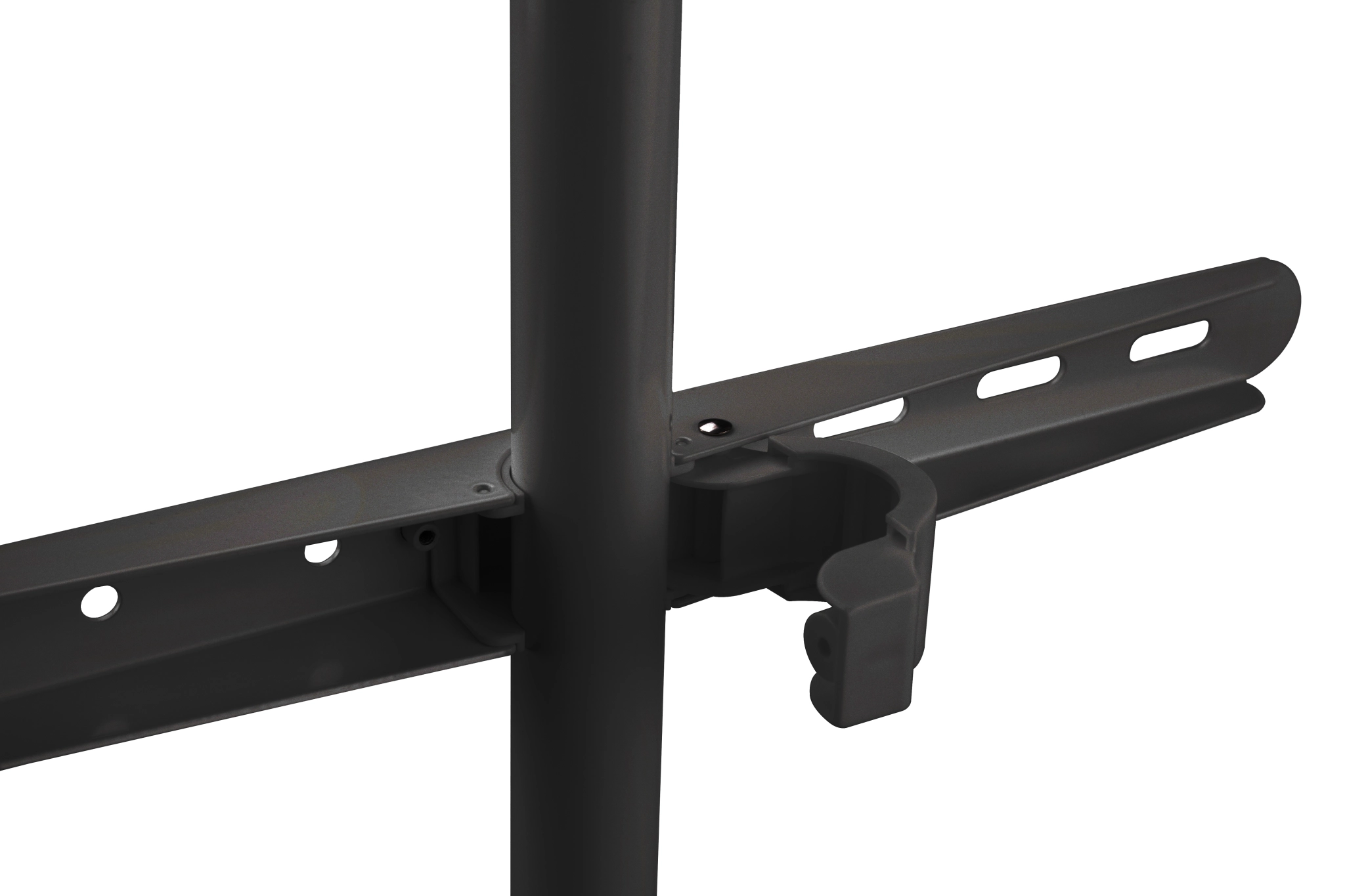 Sinox Tripod TV-golvstativ med svängbar topp. 50"-65". Mörkt trä/svart
