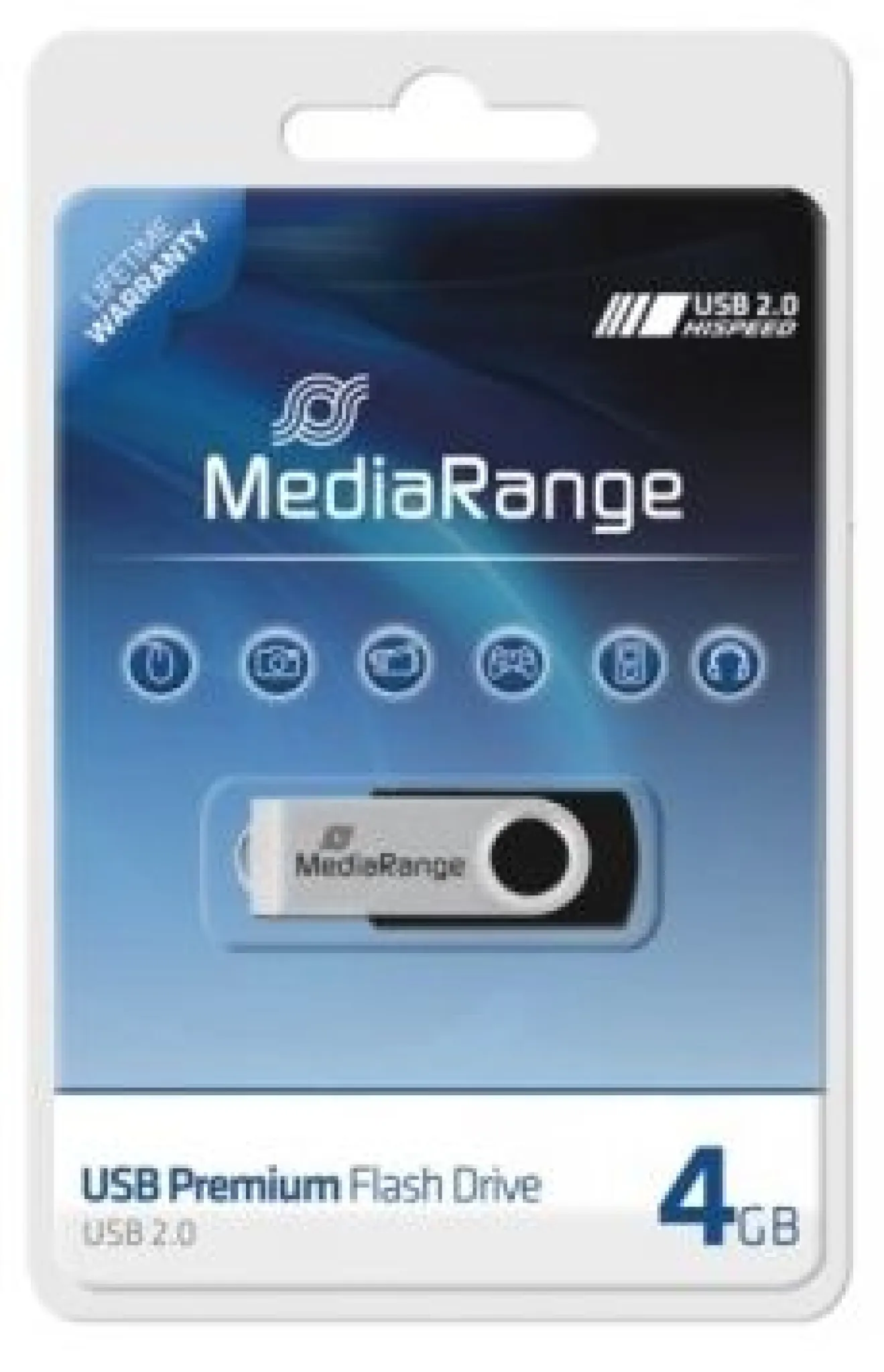MediaRange USB 2.0 Premium Flash Drive 4GB