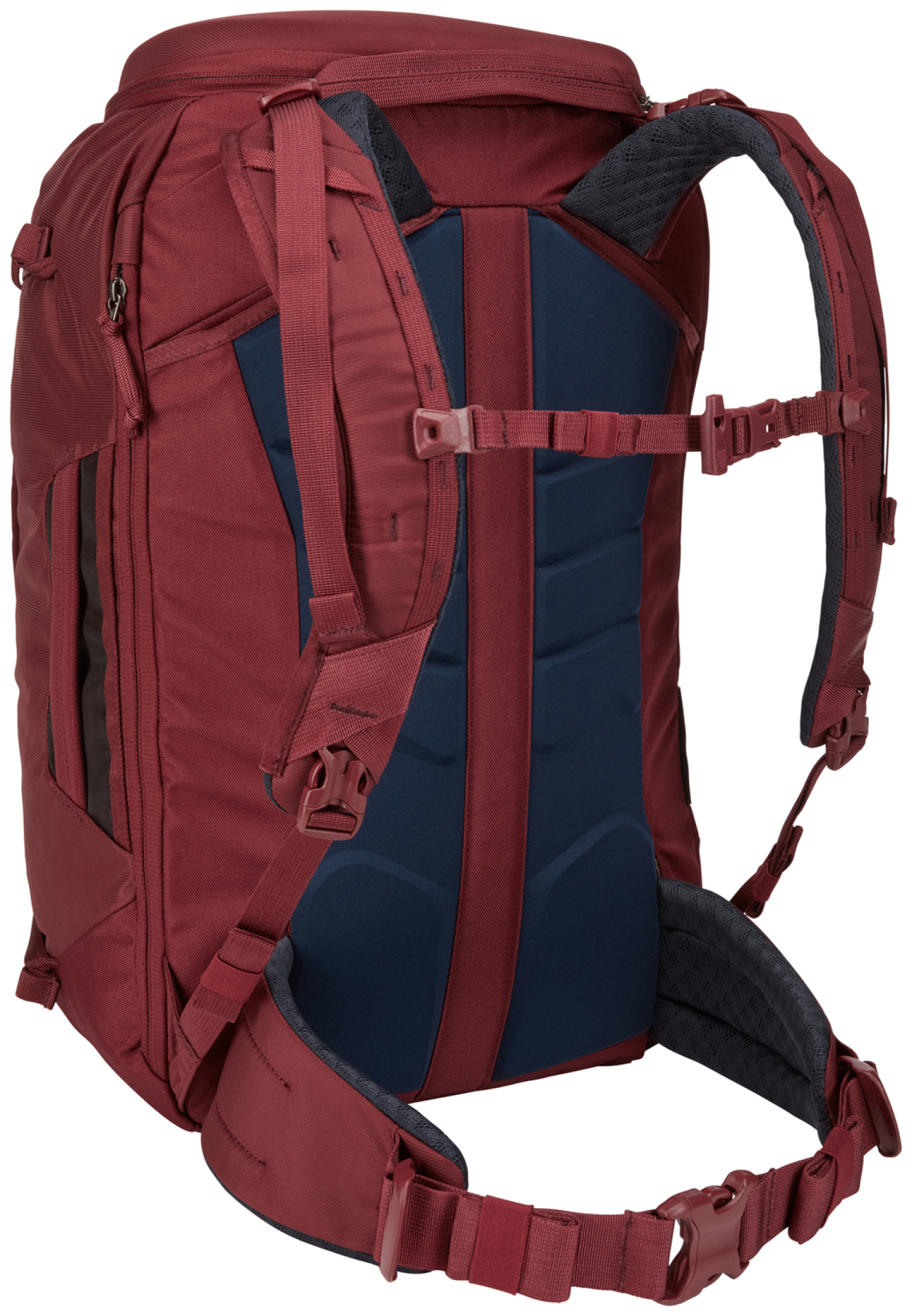 Thule Landmark 40L backpackingryggsäck. Bordeaux-röd