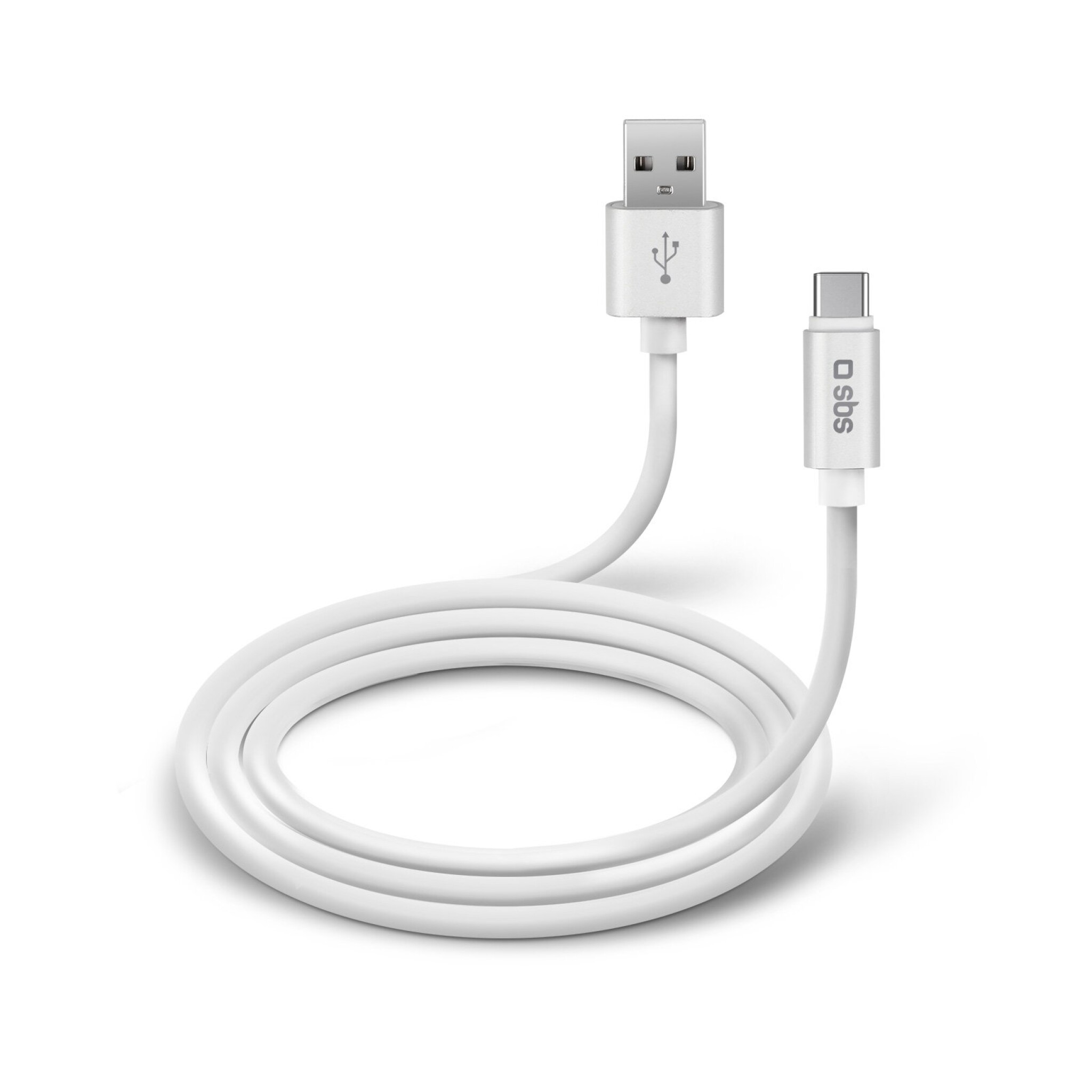 SBS POLO COLLECTION data- och uppladningskabel USB 2.0 - USB C. 1m. Vit