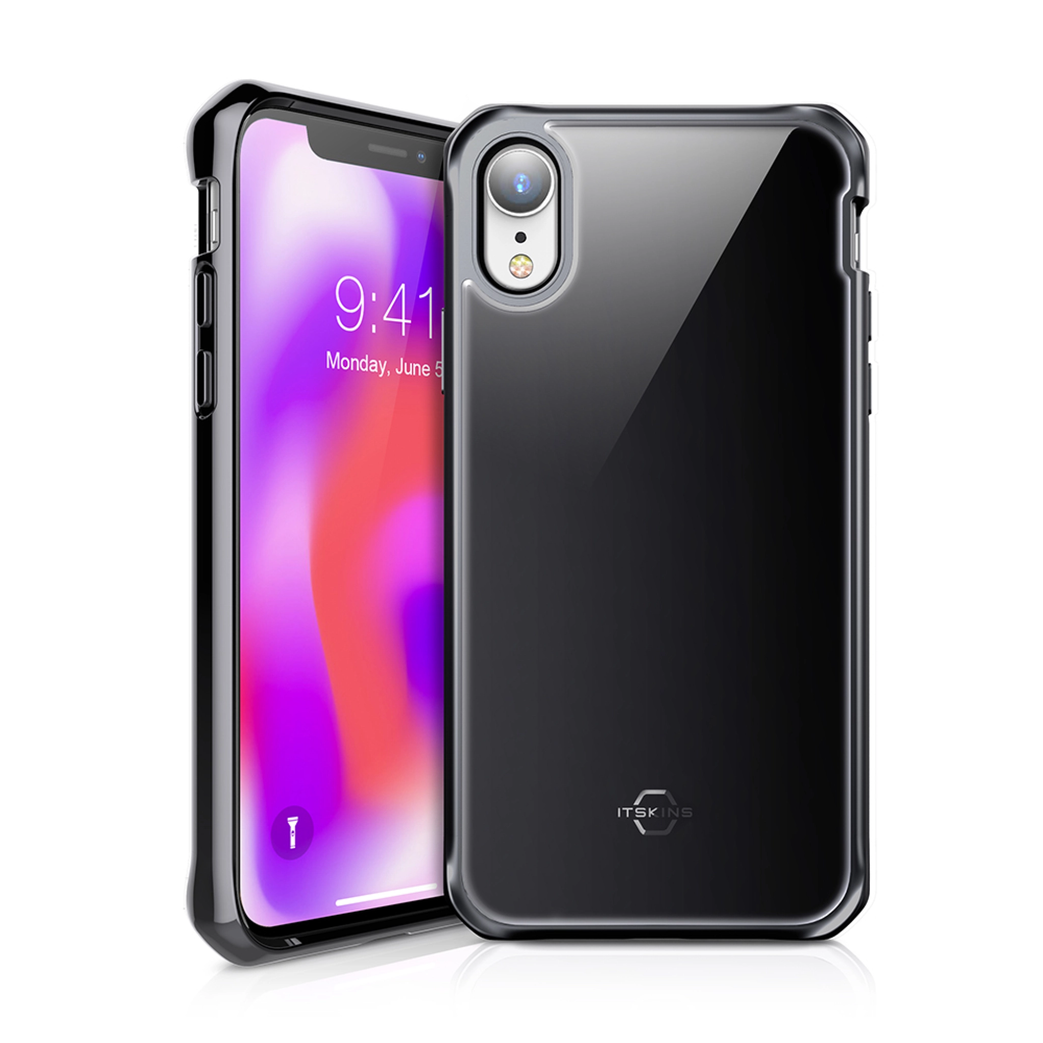 ITSKINS Hybrid Glass (Iridium) Skal till iPhone XR (6.1 inch)