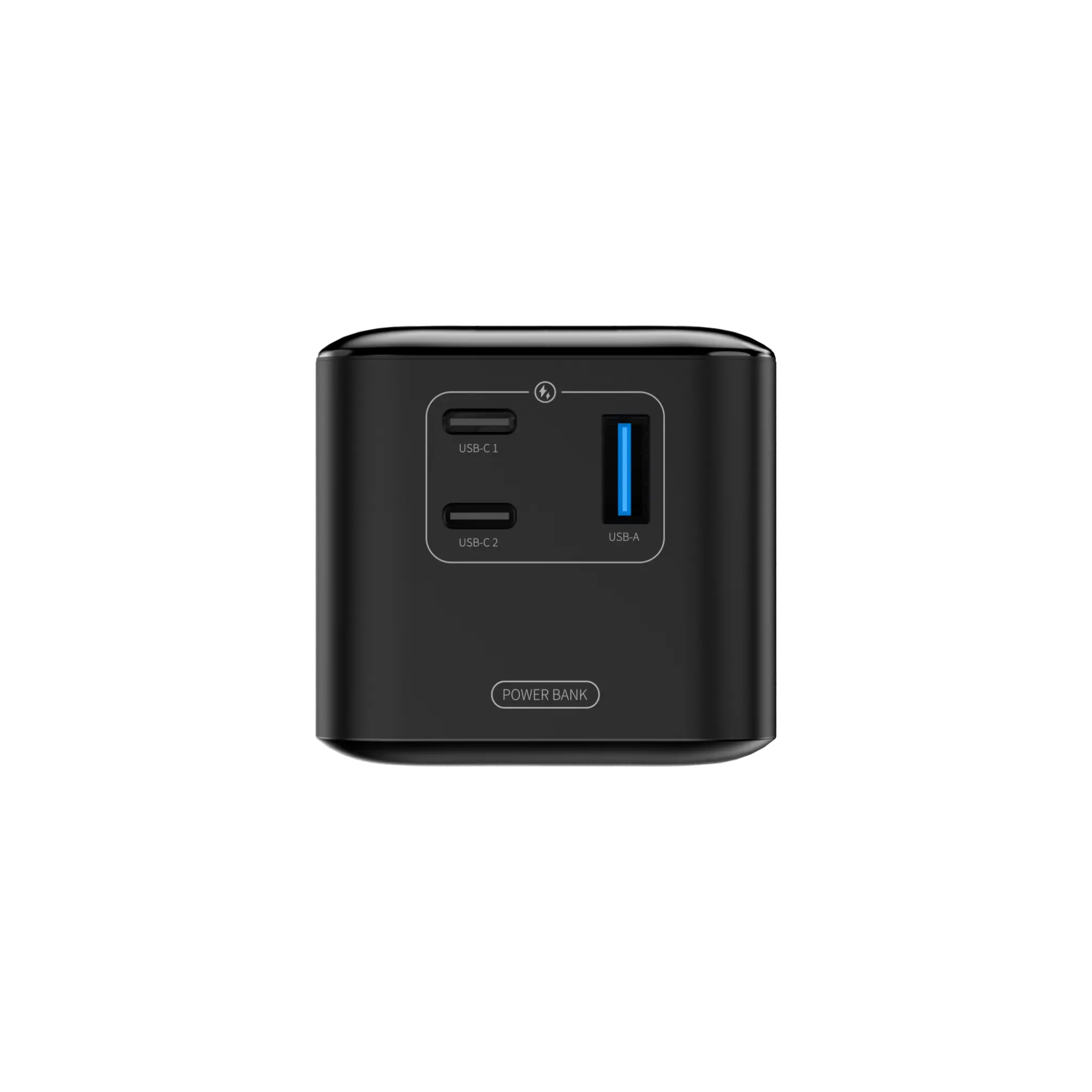 Energizer 140W höghastighets USB-C PD & USB-A Power Bank. Svart