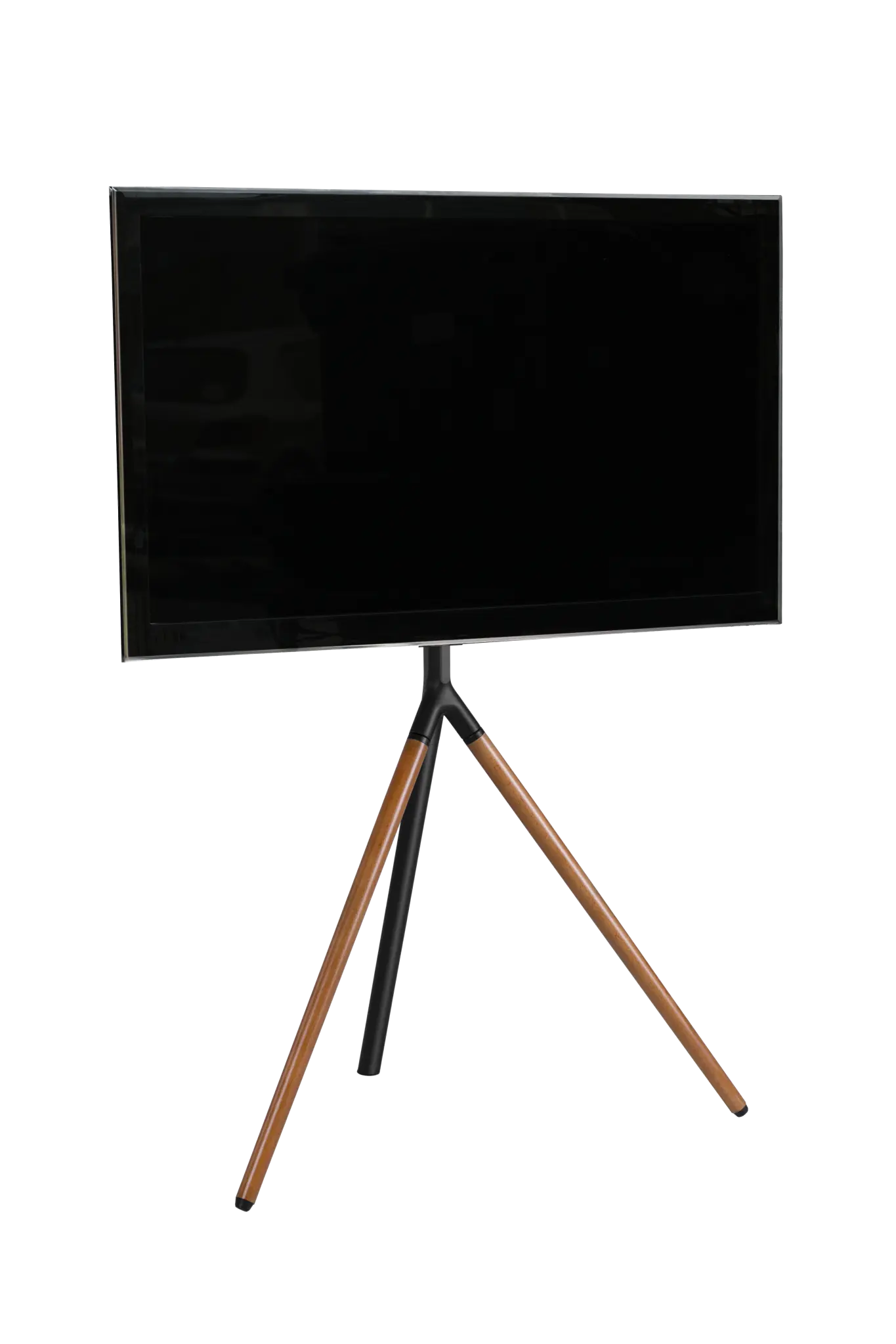 Sinox Tripod TV-golvstativ med svängbar topp. 45"-65". Mörkt trä/svart