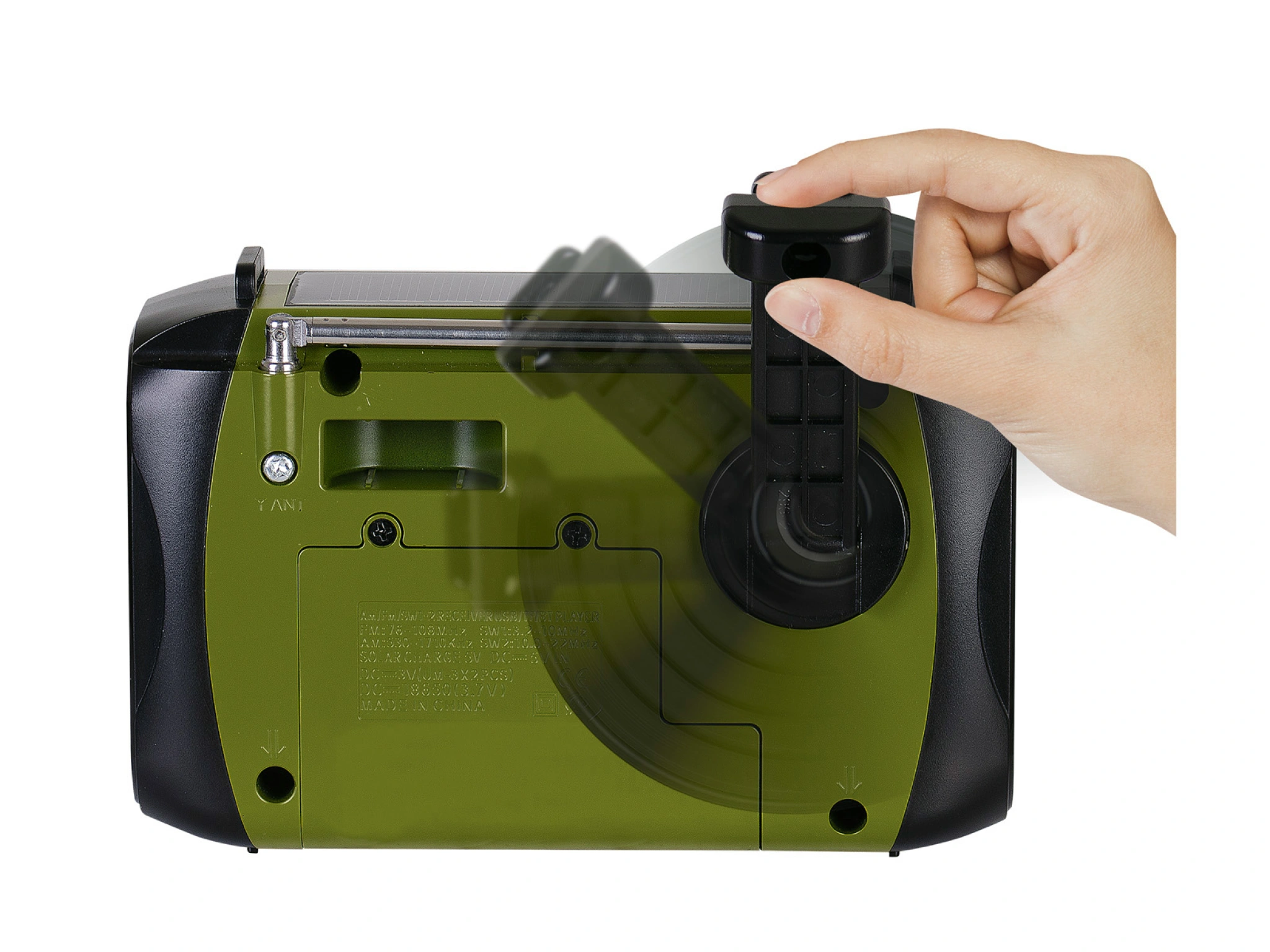 Sinox Bluetooth® nödradio. Grön