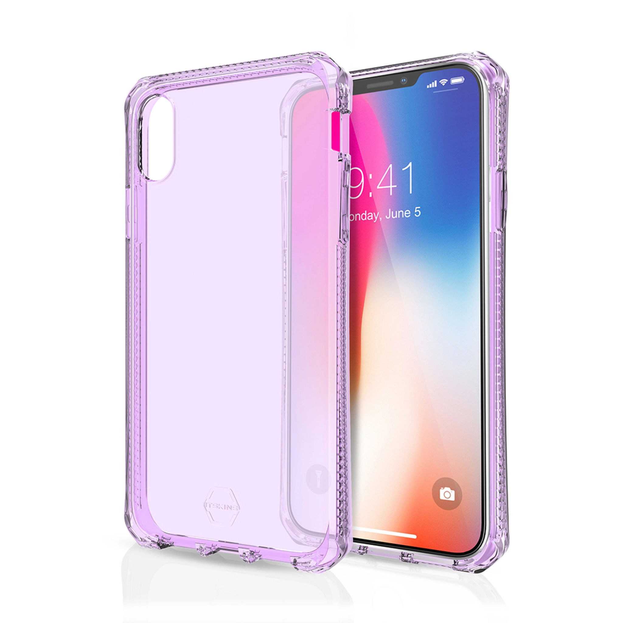 ITSKINS SPECTRUM CLEAR skal för iPhone XR®. Lila