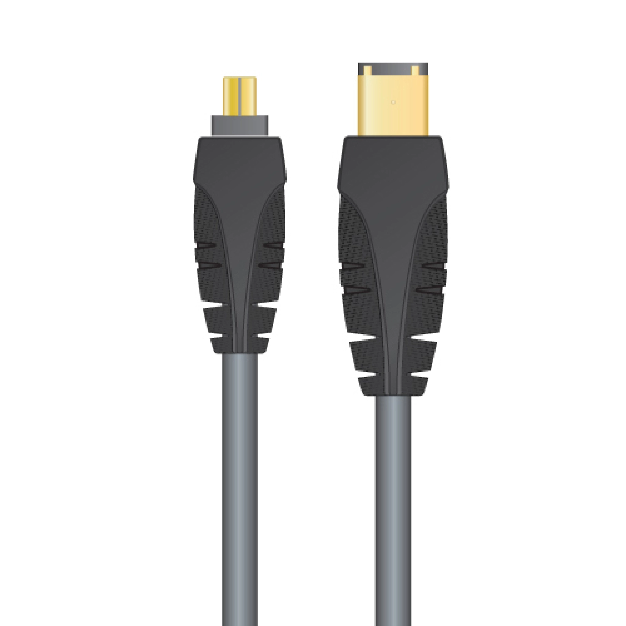 Sinox Firewire kabel. 2m. Grå/svart