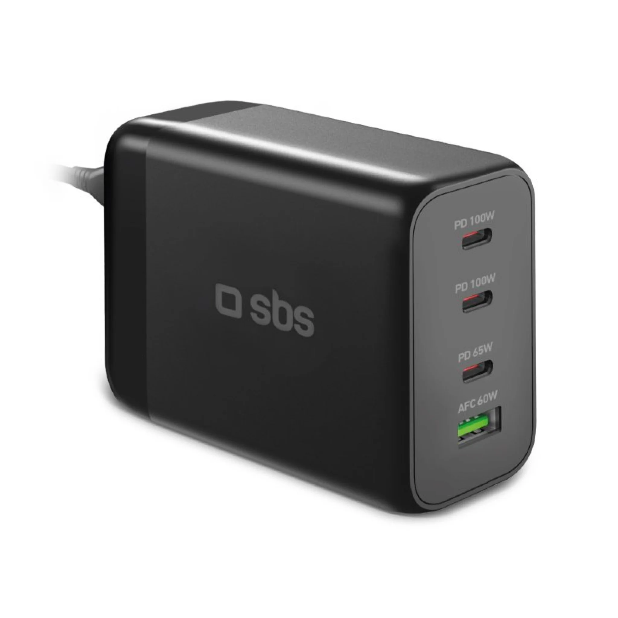 SBS 200 Watt GaN-laddningsstation. Svart