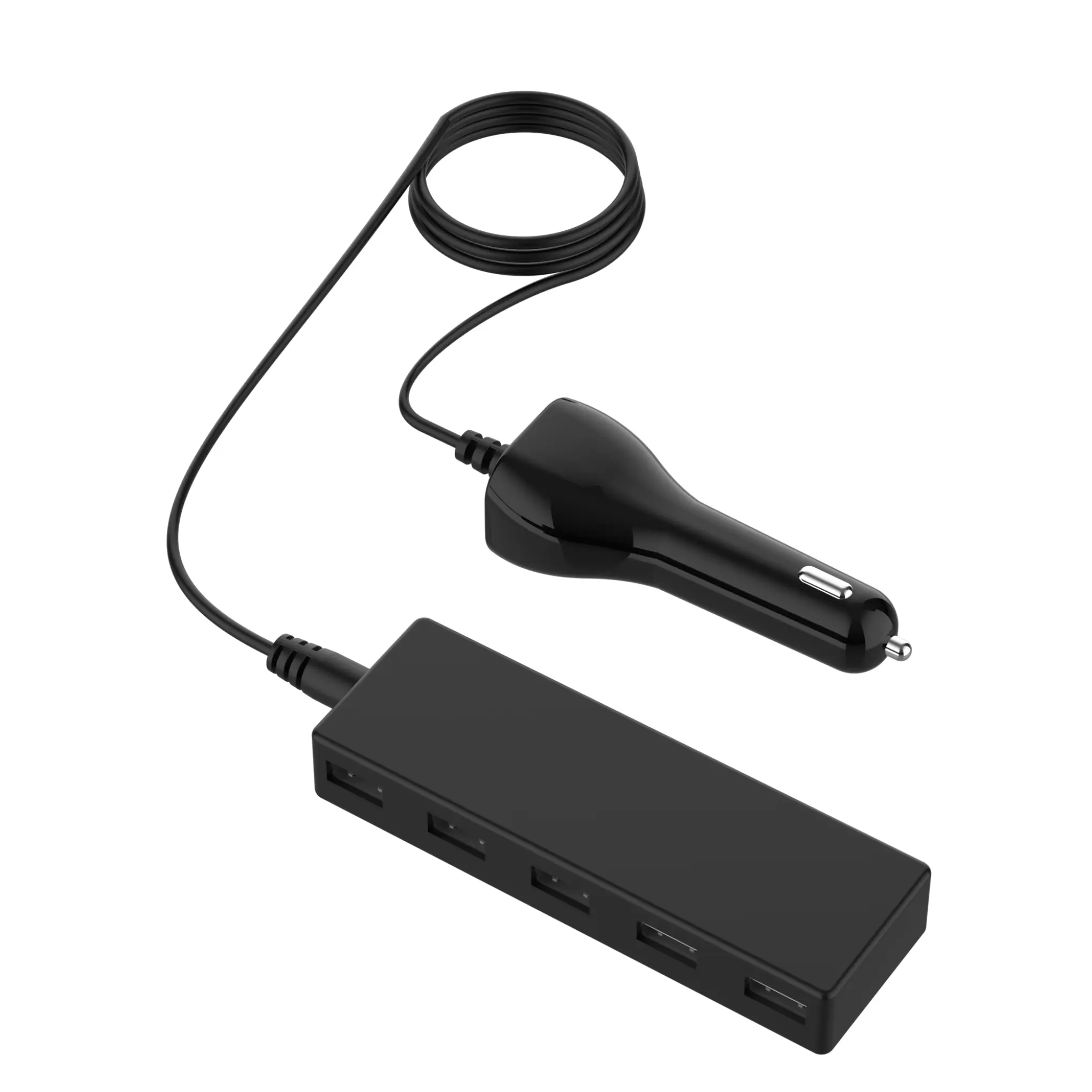 Sinox iMedia 12V USB A billaddare. 7,2A. 1,5 m. Svart