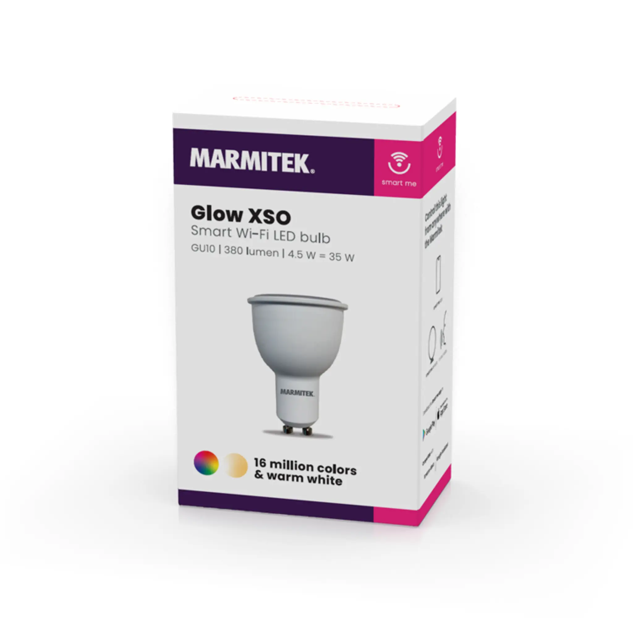 Marmitek Glow XSO. GU10. Vitt + 16 milj. färger