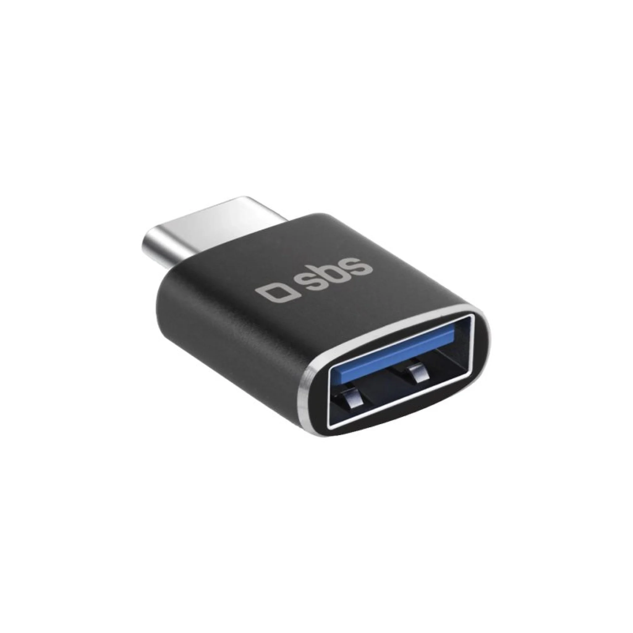 SBS USB-C hane till USB hona adapter. Svart
