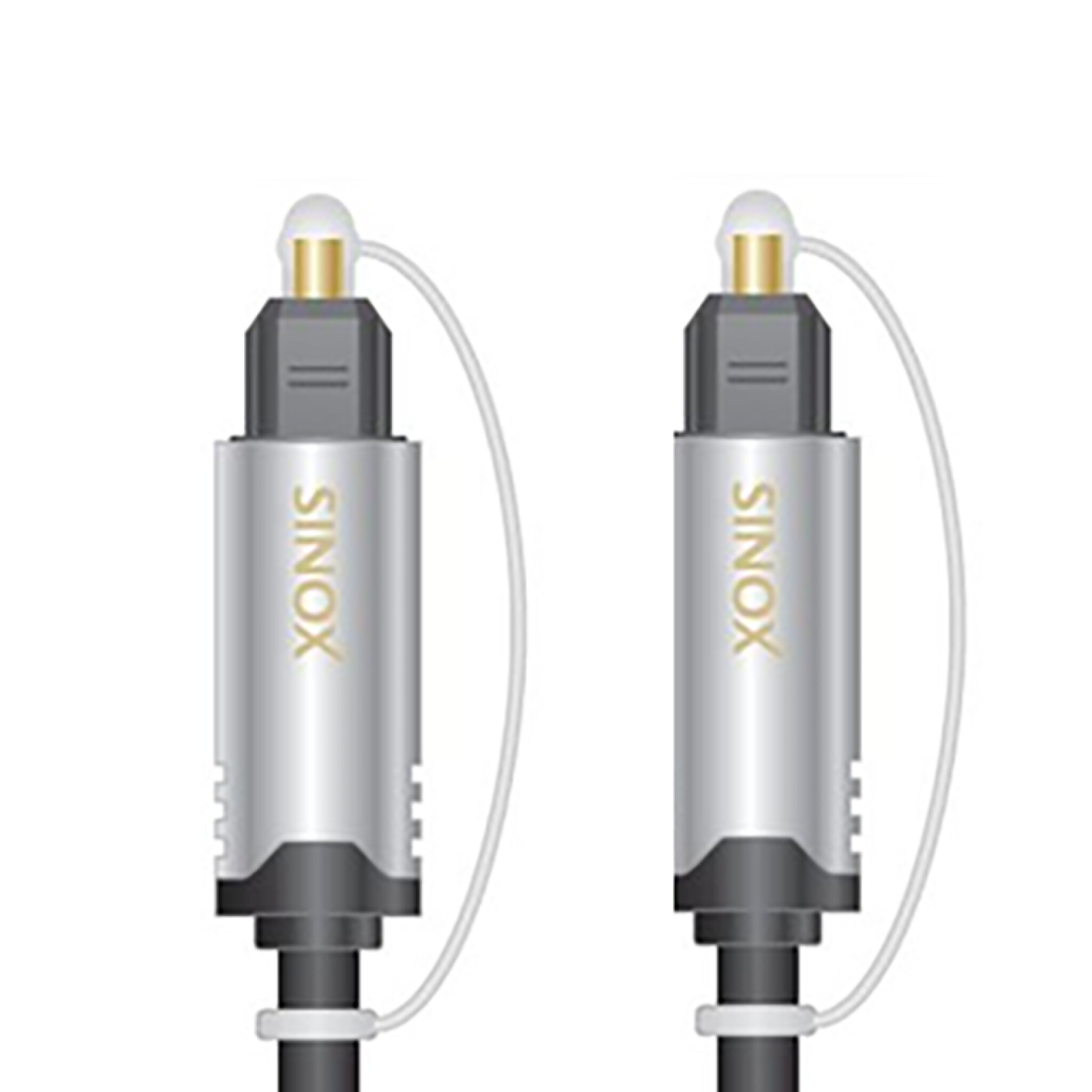 Sinox SHD optisk kabel. 3m. Svart