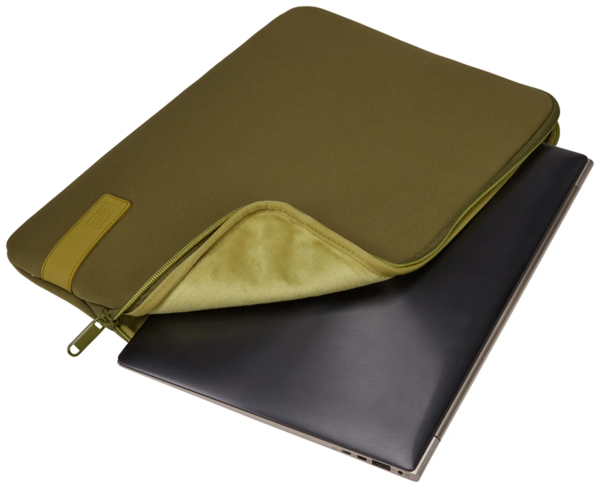 Case Logic Reflect 14" Laptop Sleeve. Capulet Olive/Green Olive