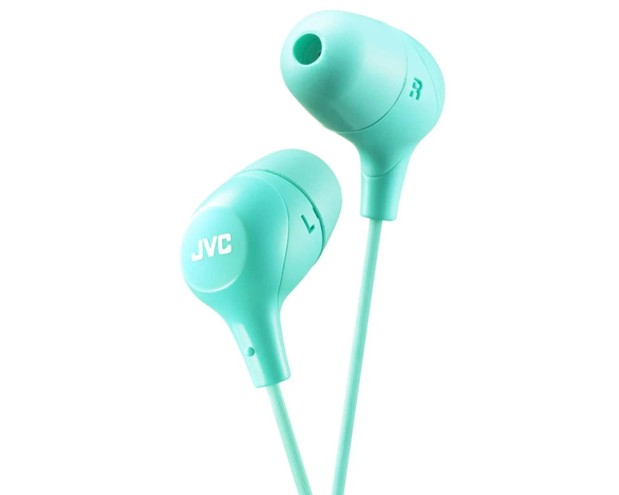 JVC in-ear hörlurar. Grön