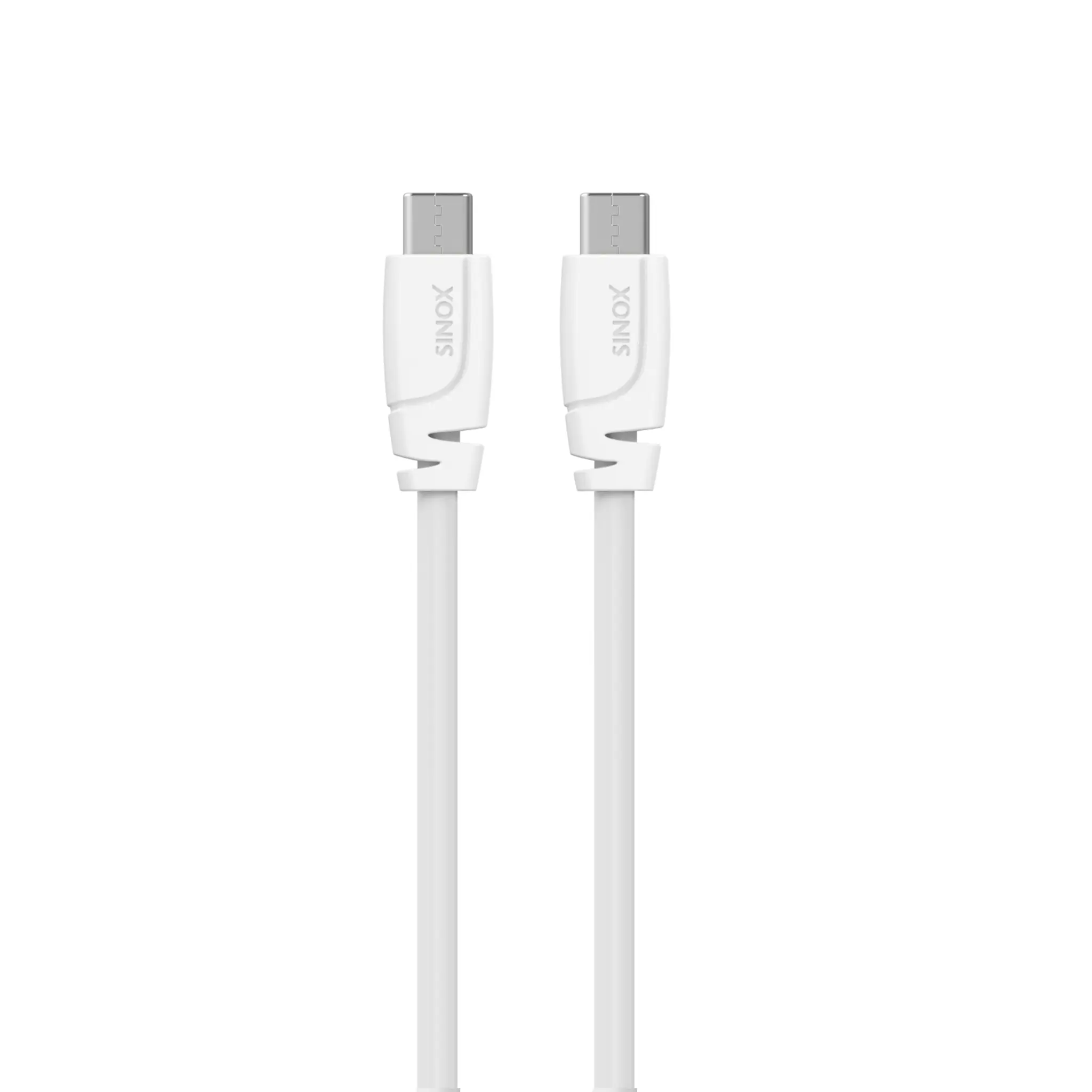Sinox USB C 2.0-kabel. 3m. Vit