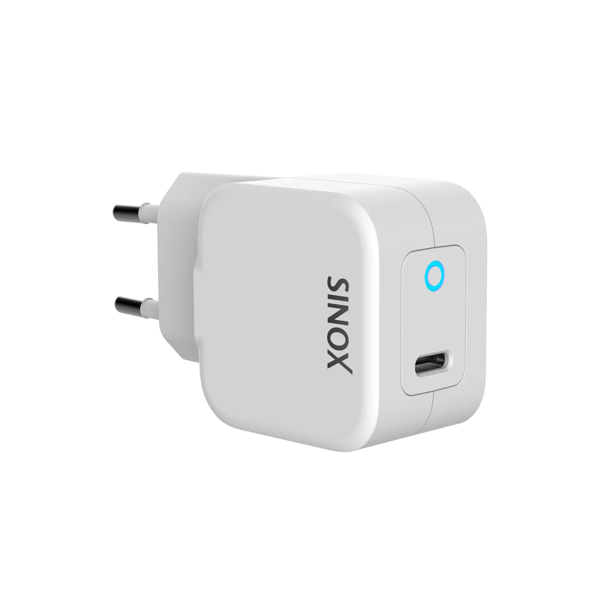 Sinox One 230V USB C laddare. 3A. Vit