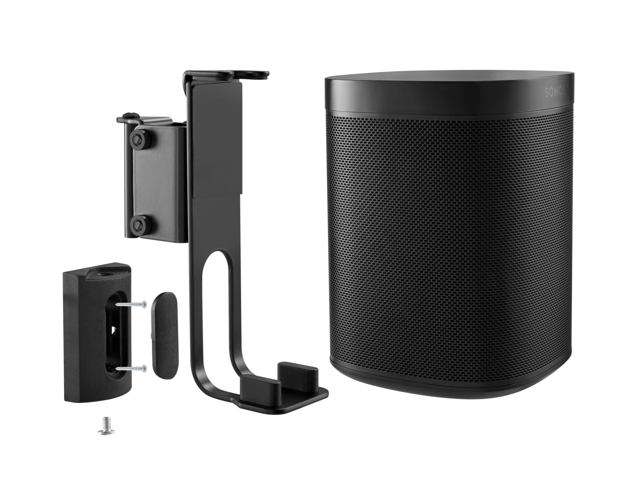 Sinox One SONOS® One, One SL, Play:1 högtalarfäste. Svart