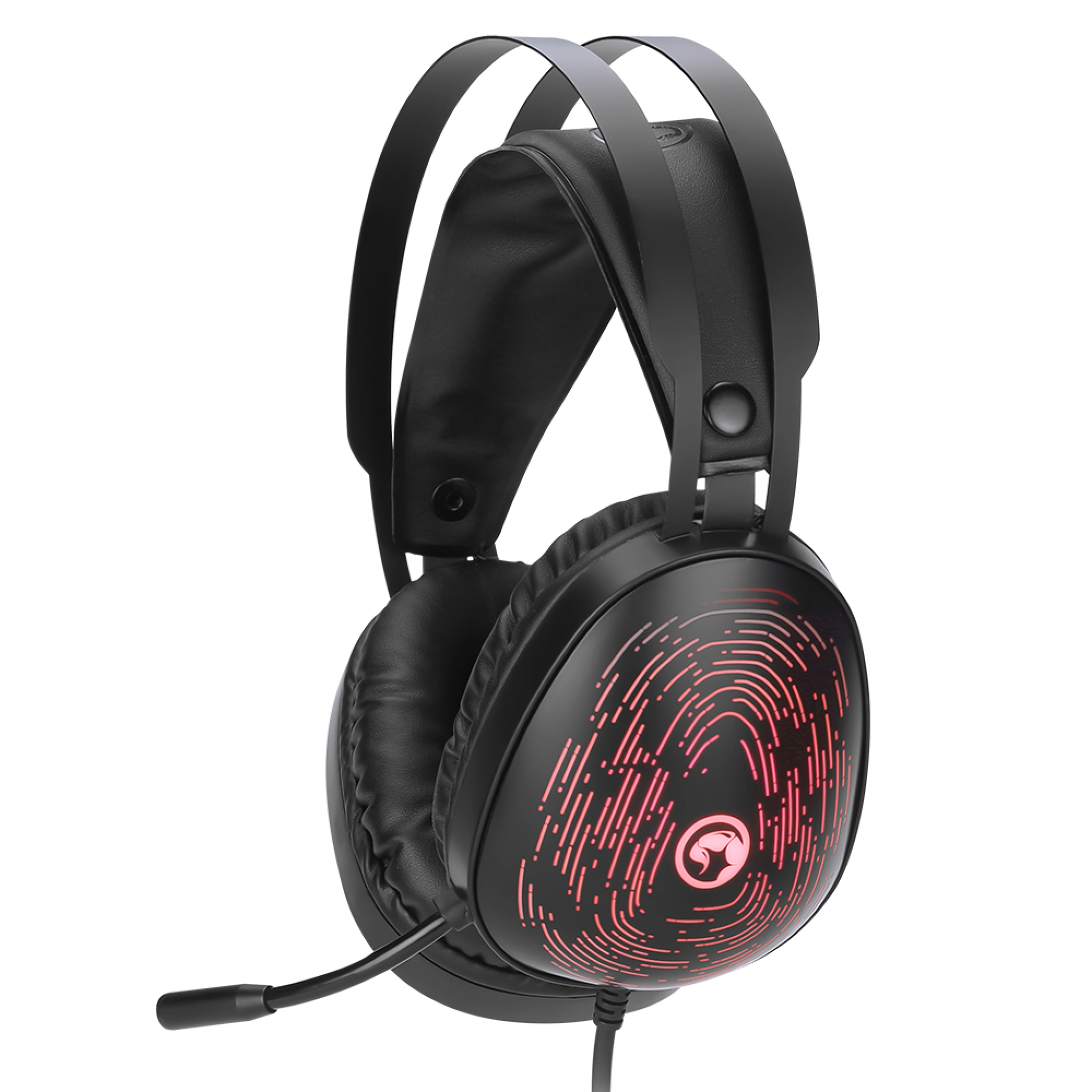 Marvo Gaming Headset w/mic. Black/red