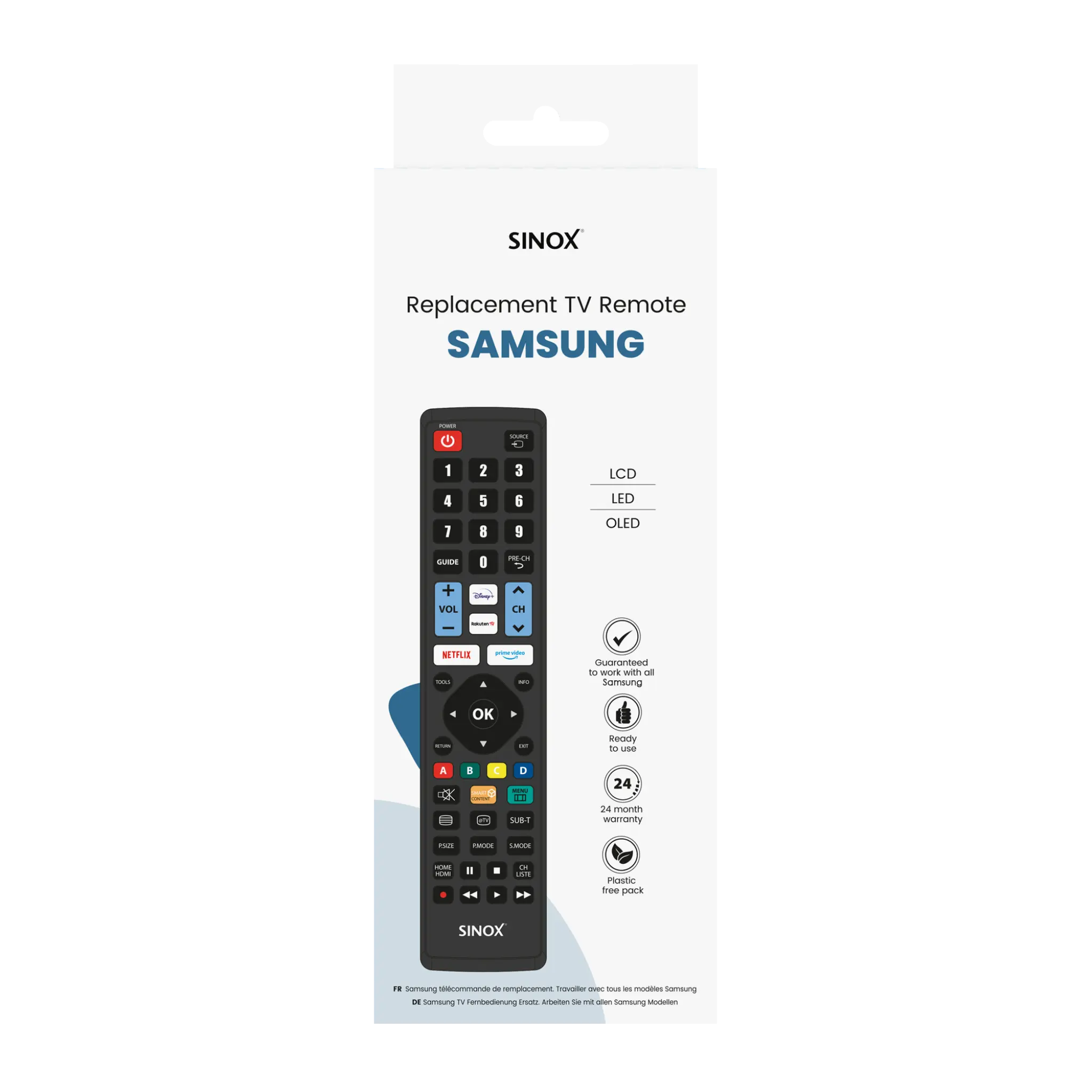 Sinox fjärrkontroll för Samsung