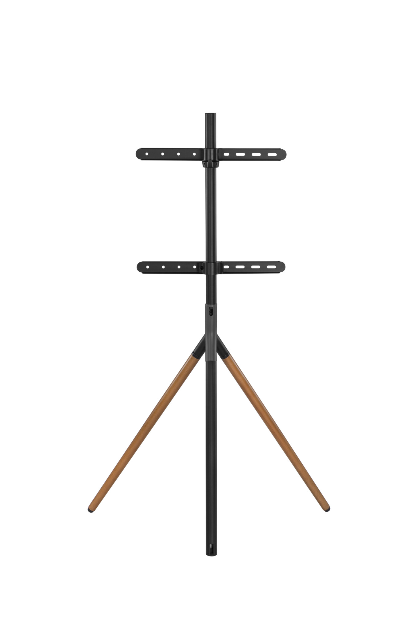 Sinox Tripod TV-golvstativ med svängbar topp. 45"-65". Mörkt trä/svart