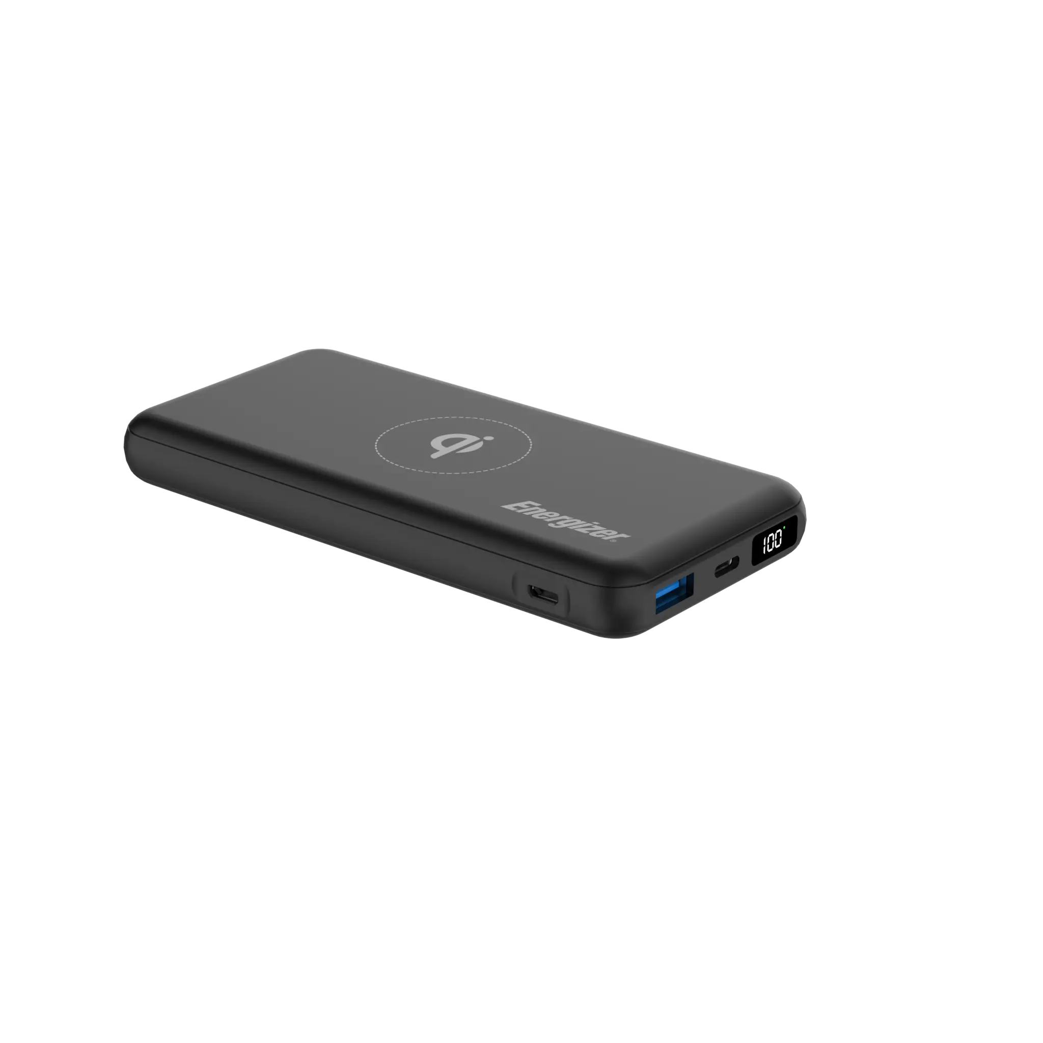 Energizer 20W trådlös snabbladdande powerbank. Svart