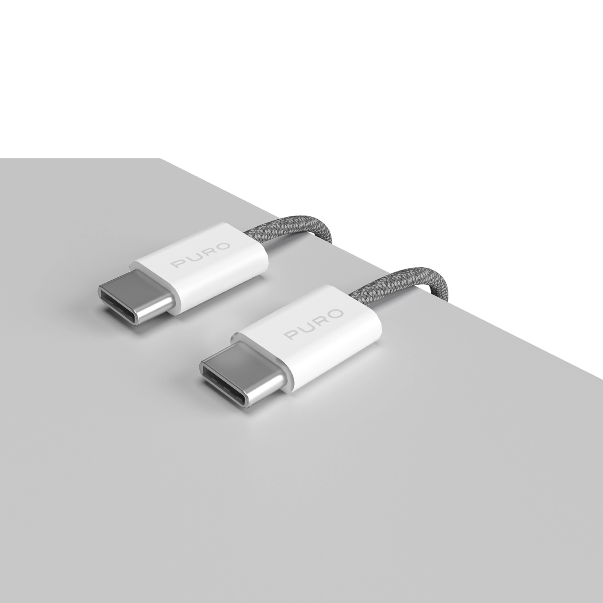 PURO Fabrik 2.0 60W USB-C till USB-C laddnings- och synkkabel 1,5 m