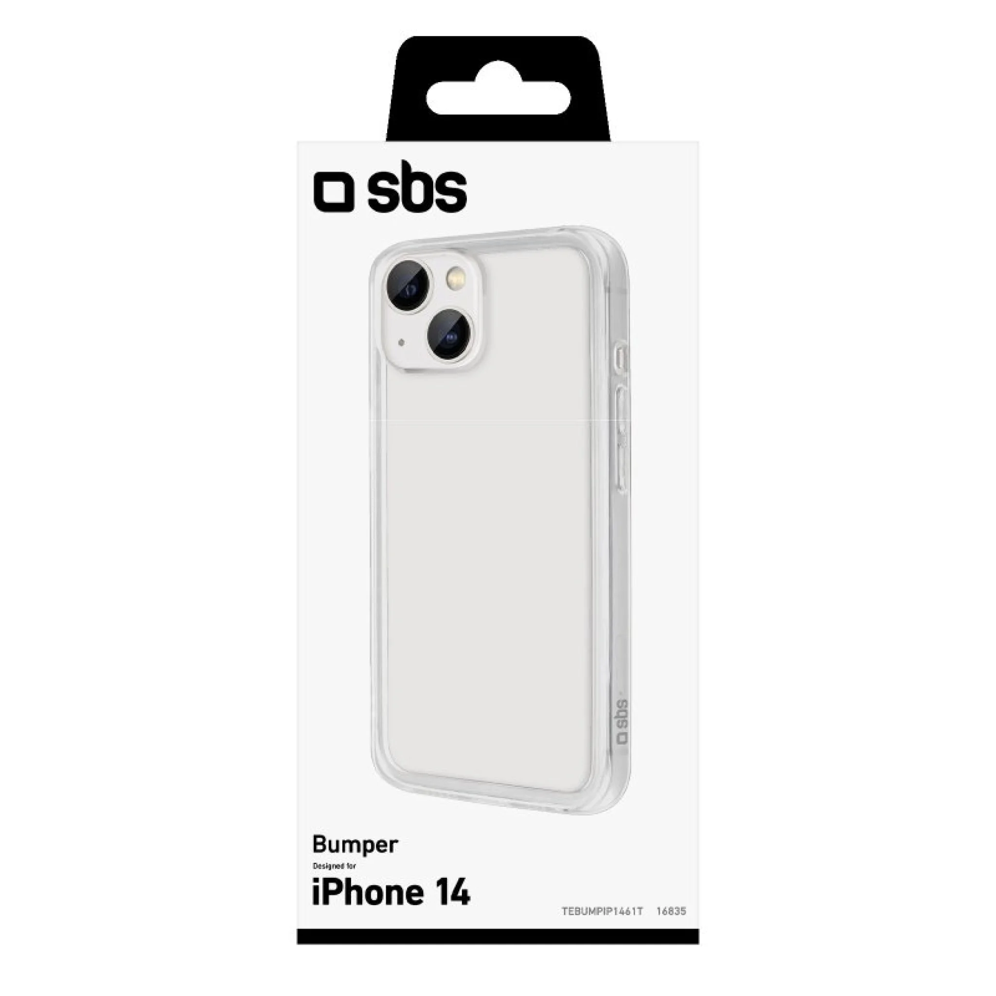 SBS Bumper skal för iPhone 14 / 13®. Transparent