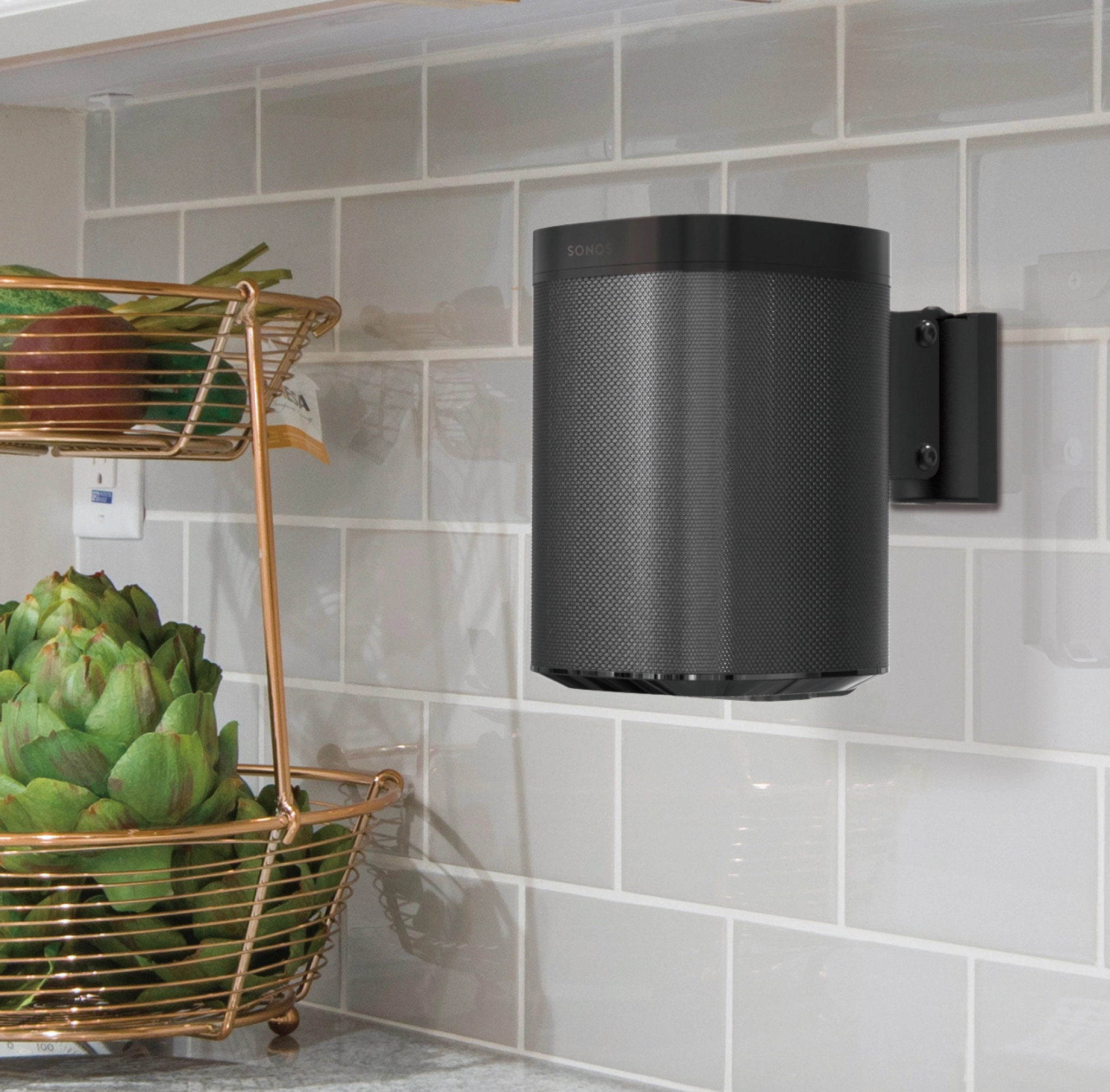 Sinox Era 100 SONOS® högtalarfäste. Svart
