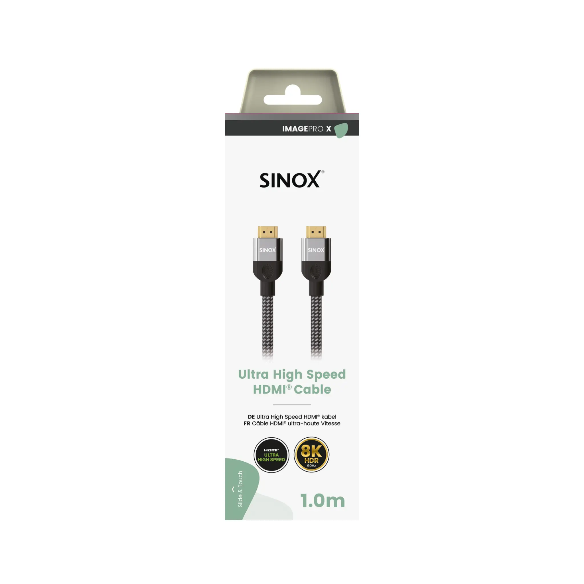 Sinox PRO X HDMI kabel 8K60HZ+E. Svart