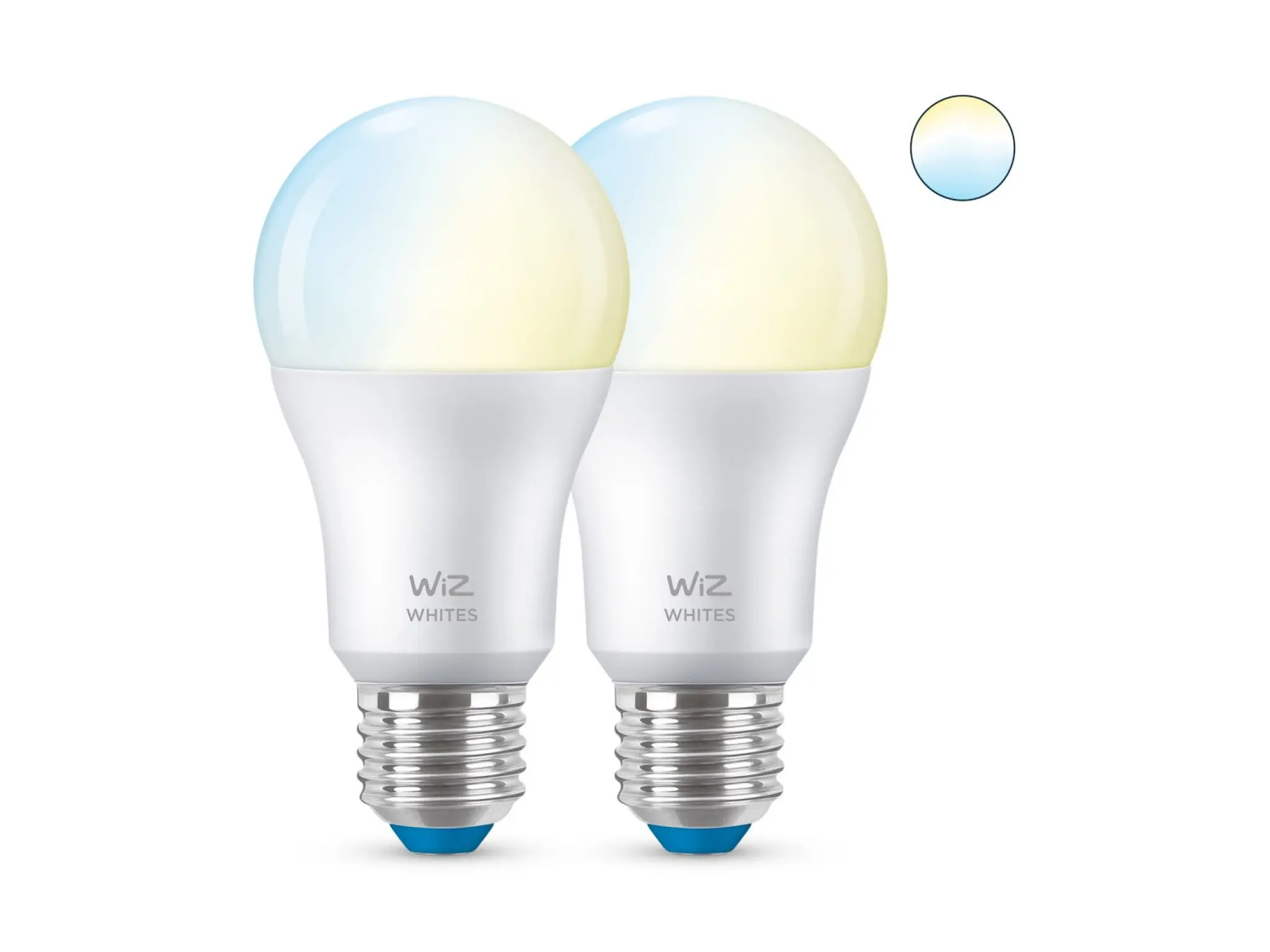 WiZ LED Bulb x 2. E27. Cold to warm white