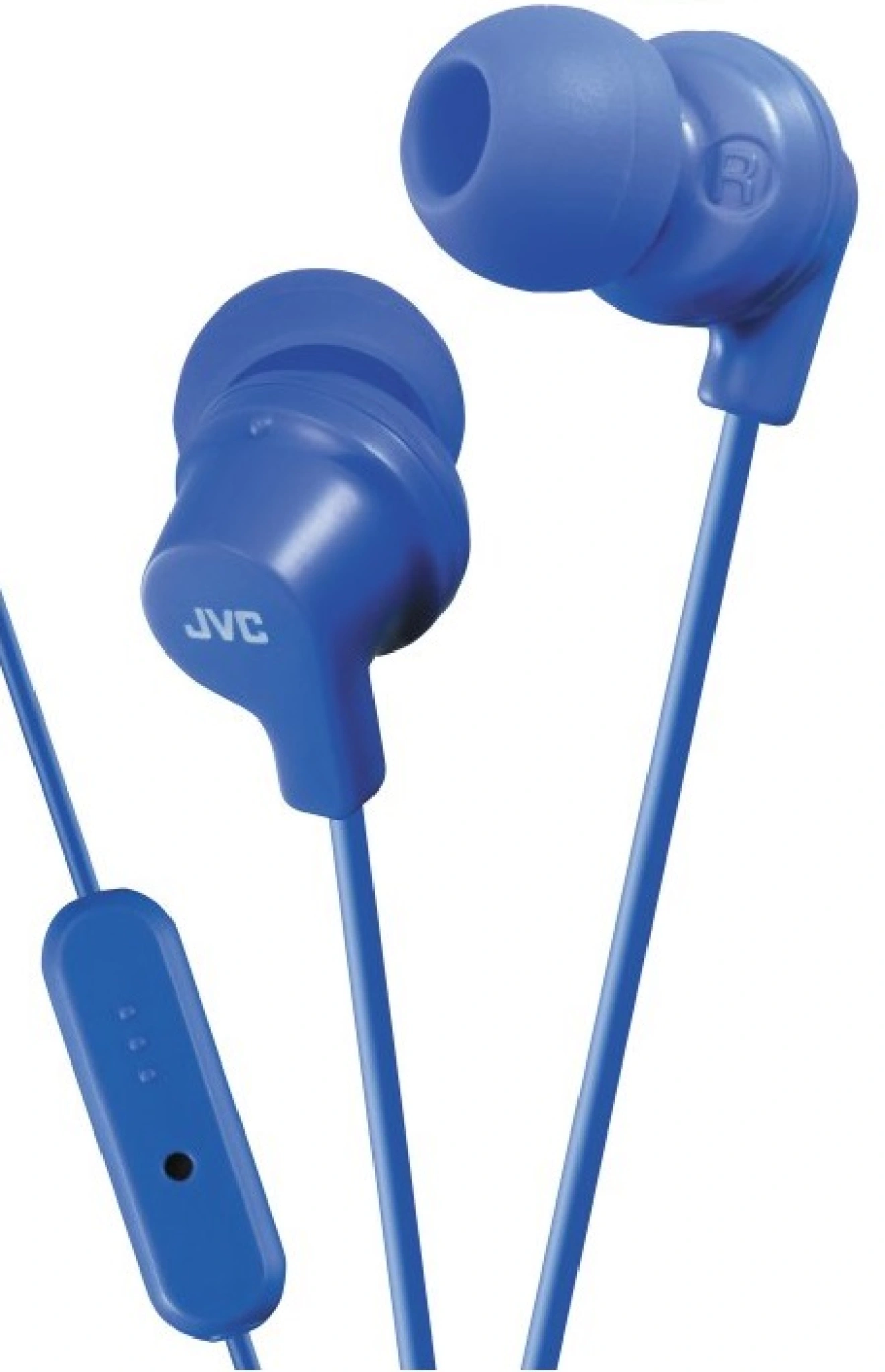 JVC trådlösa in-ear hörlurar med fjärrkontroll och mikrofon. Blå