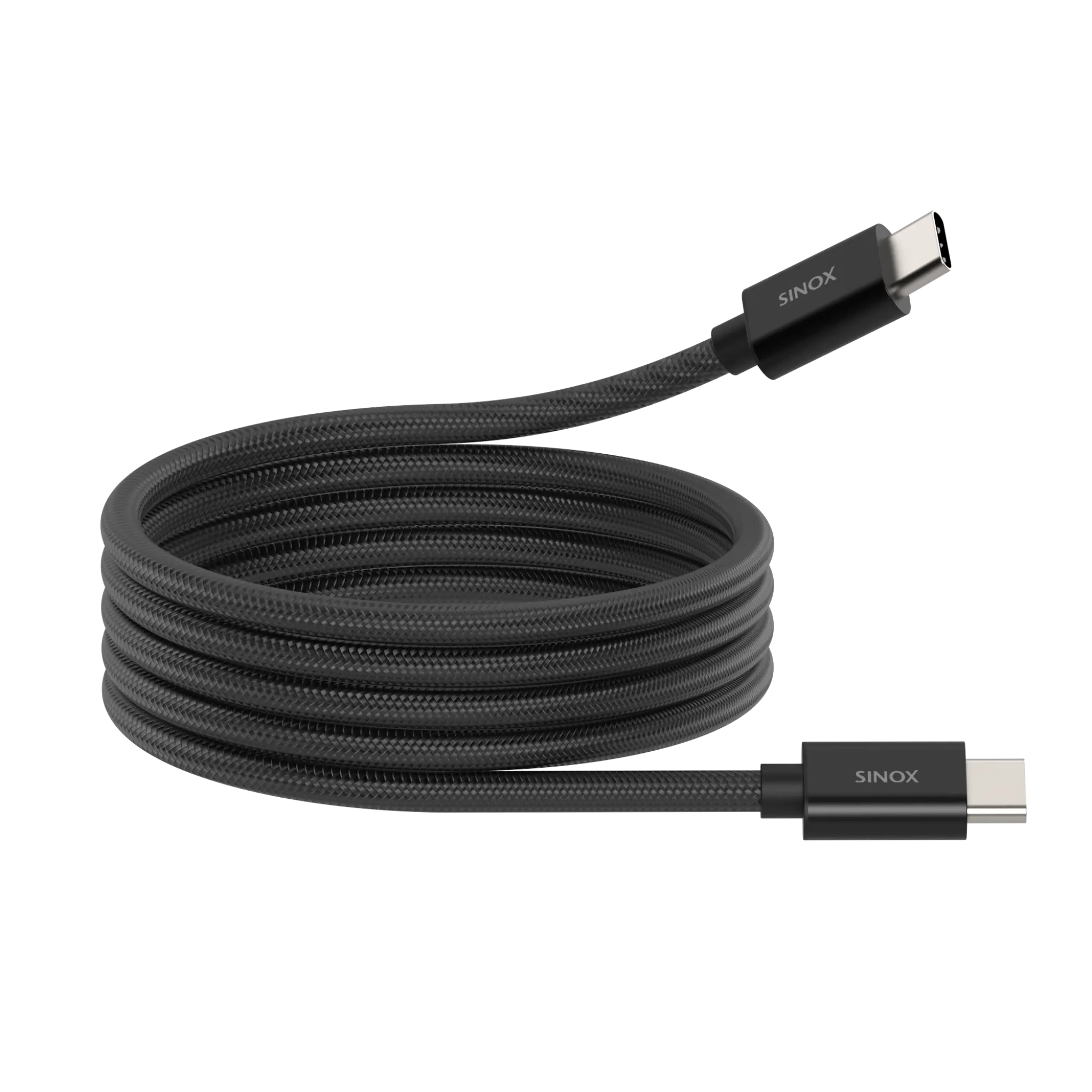 Sinox PRO USB C 2.0 Magnetisk kabel. 1m. Svart