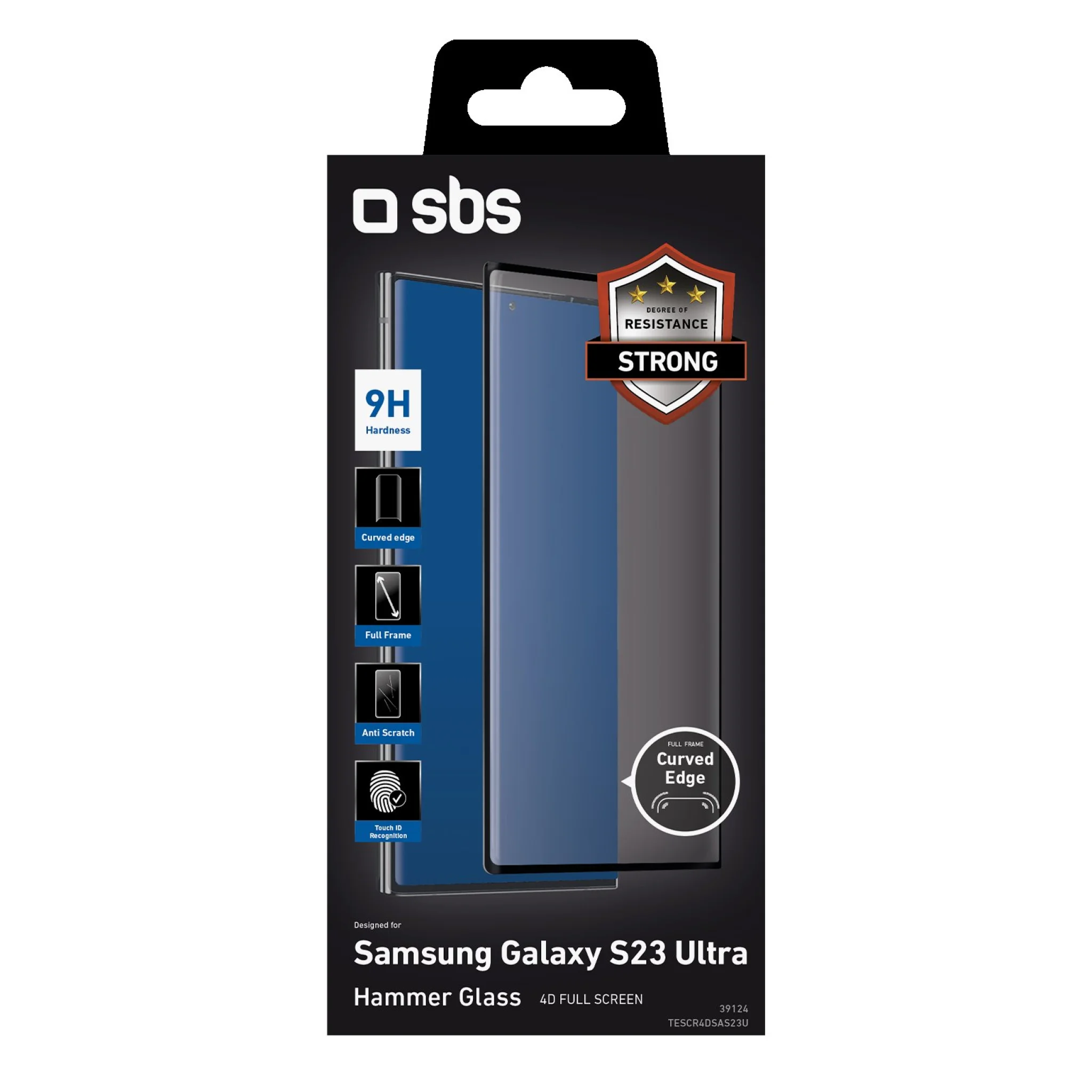 SBS 4D skyddsglas för Samsung Galaxy S23 Ultra®