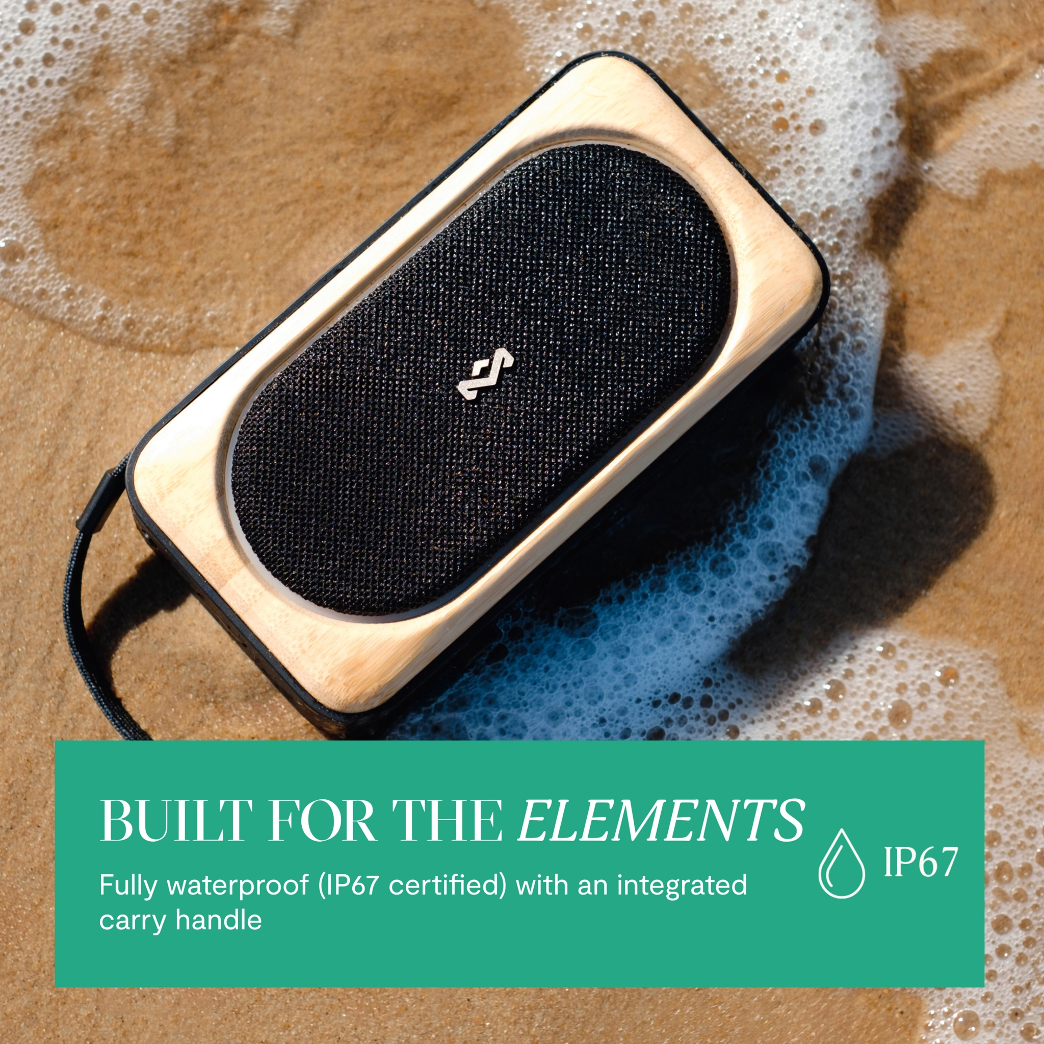 Marley Roots Solar Bluetooth® högtalare. Svart
