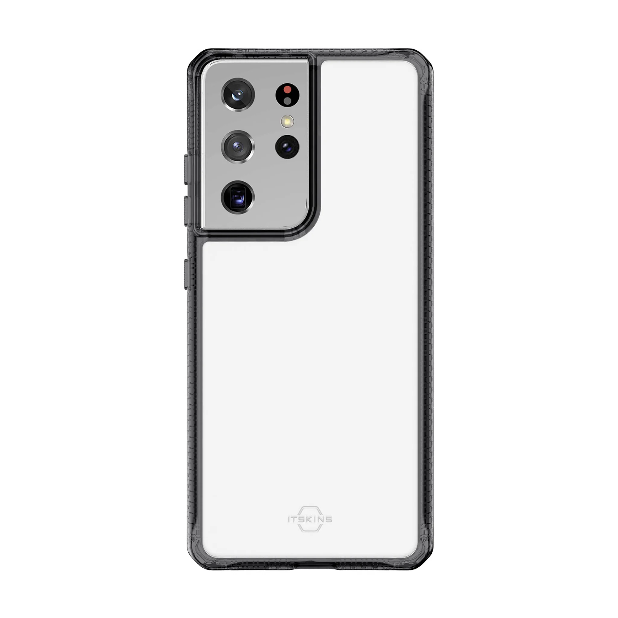 ITSKINS HYBRID CLEAR cover for Samsung Galaxy S21 Ultra 4G / 5G®. Black and transparent