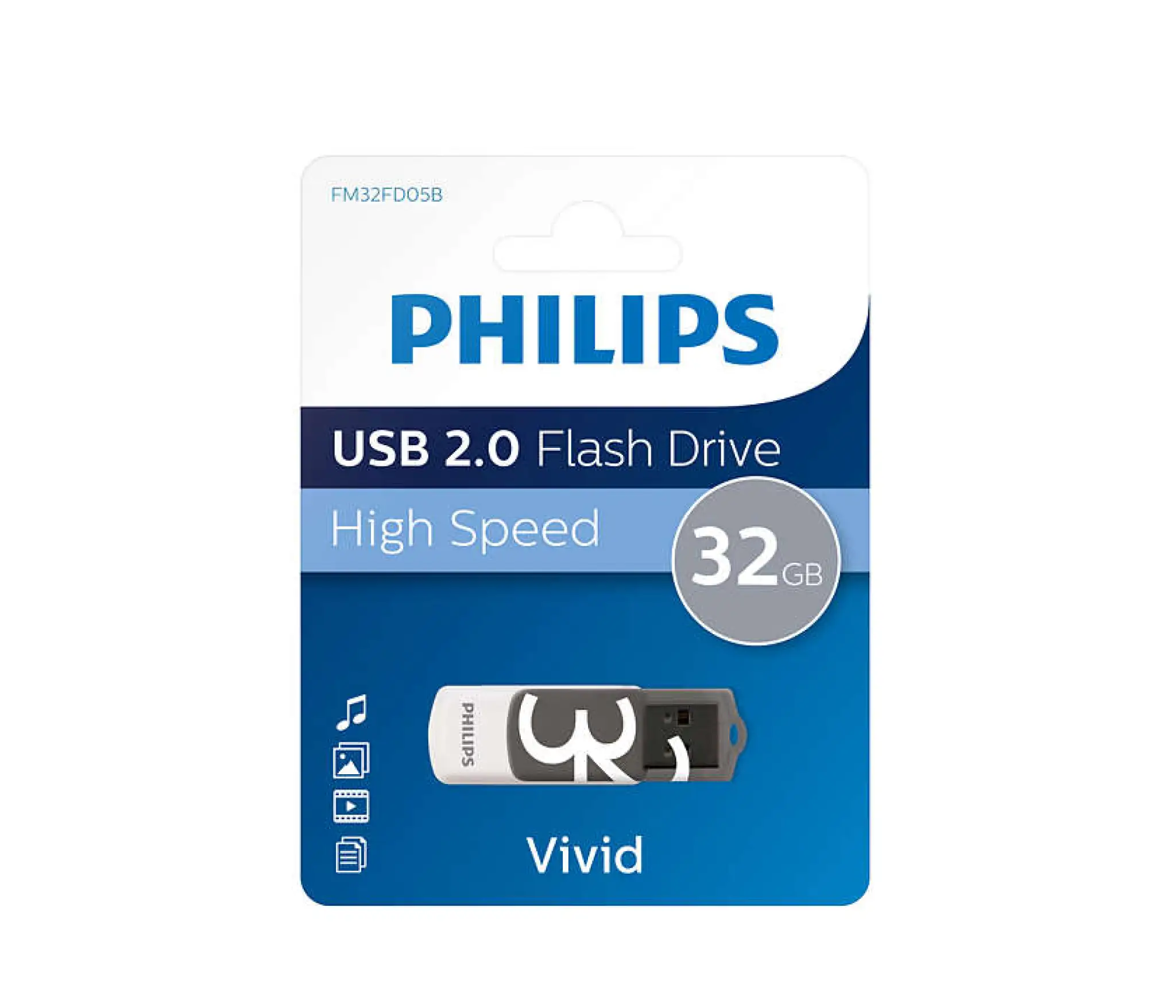 Philips USB Flash Drive. 32GB. Vivid Edition 2.0