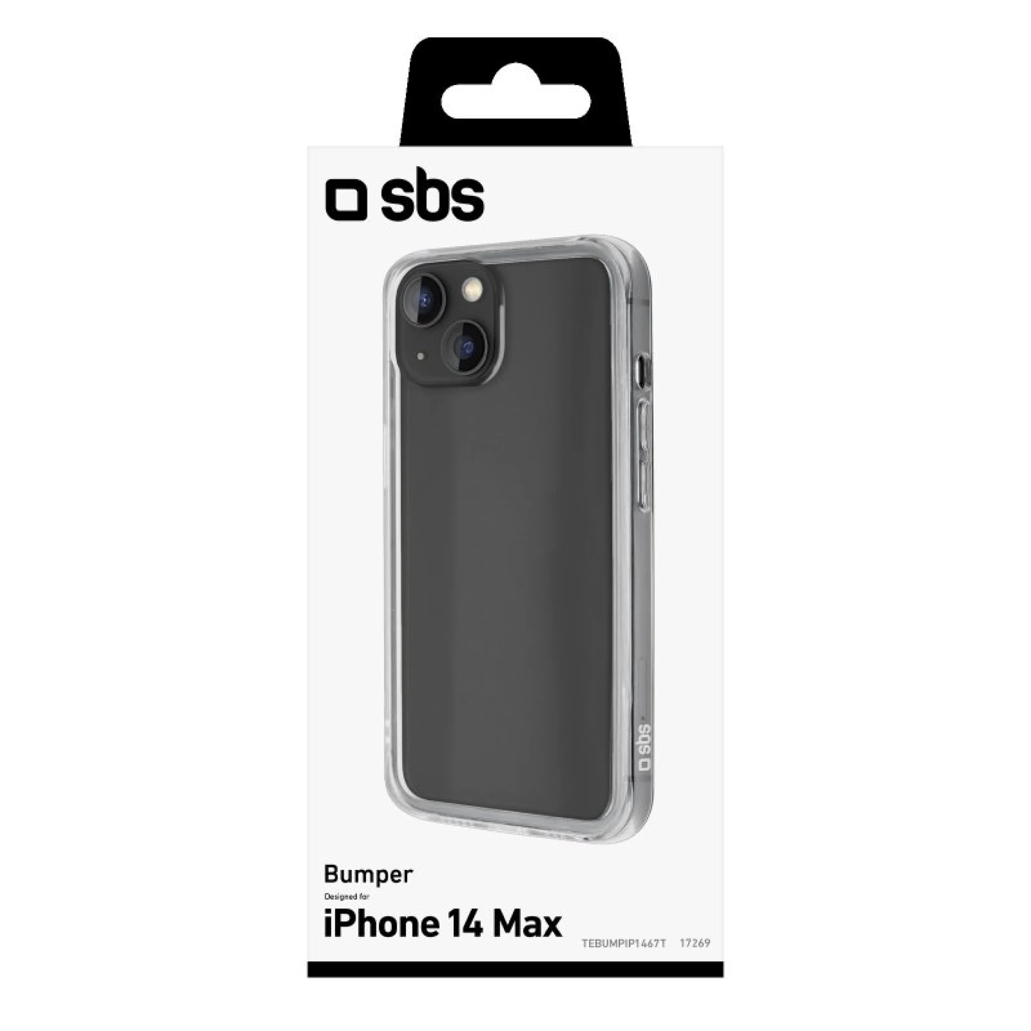 SBS Bumper skal för iPhone 14 Plus®. Transparent
