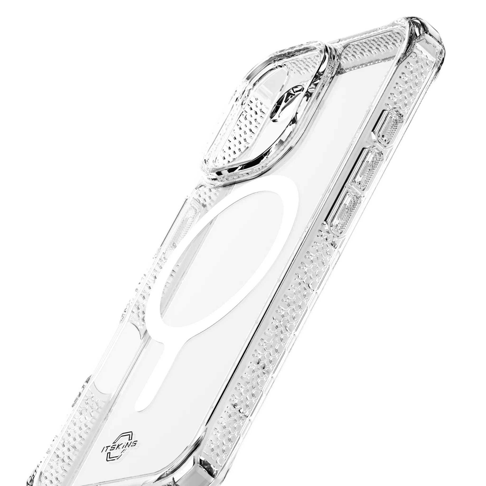 ITSKINS HYBRID MAGSAFE CLEAR skal för iPhone 17®. Transparent